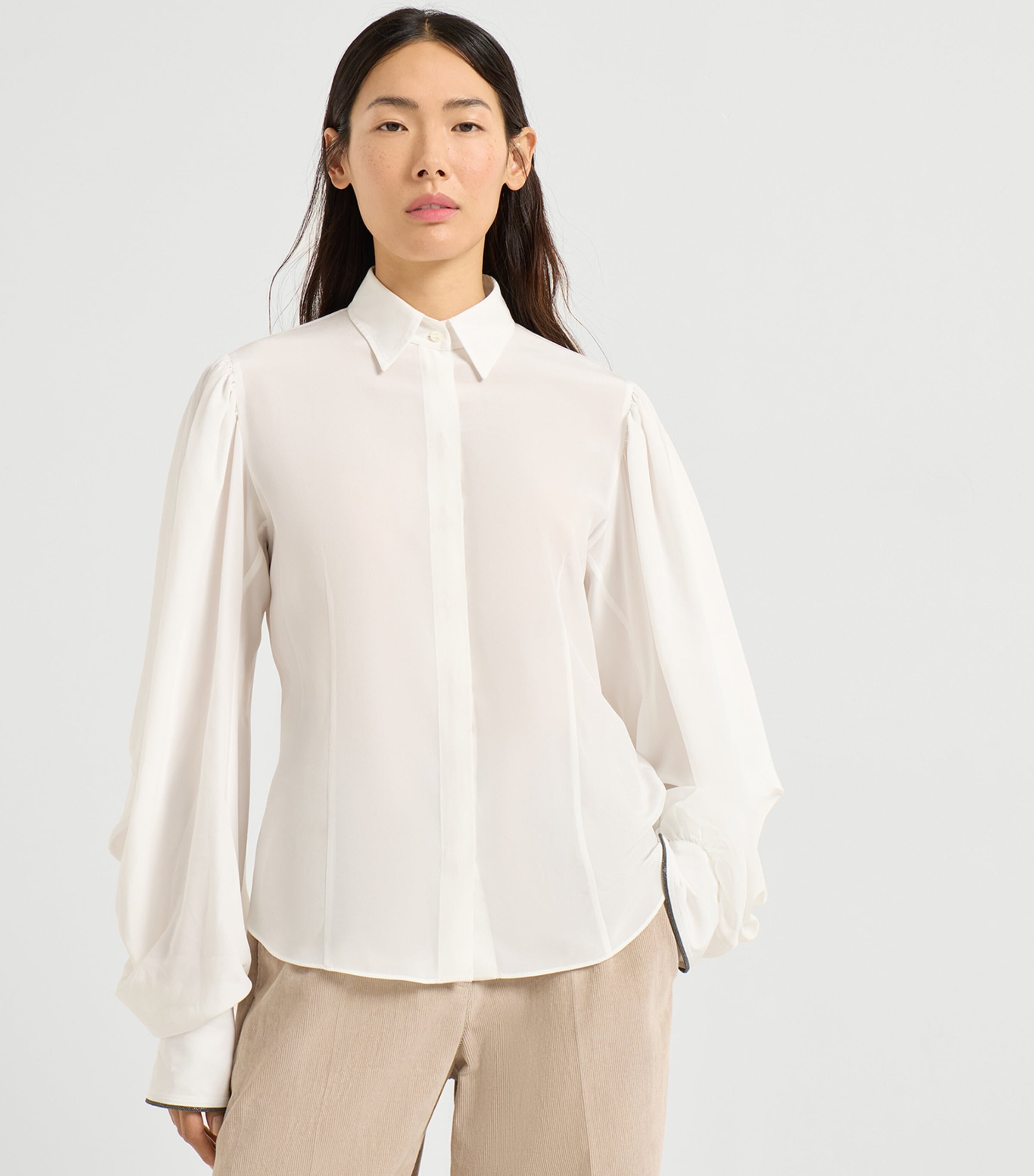 Silk Crepe Shirt C600 Image 2