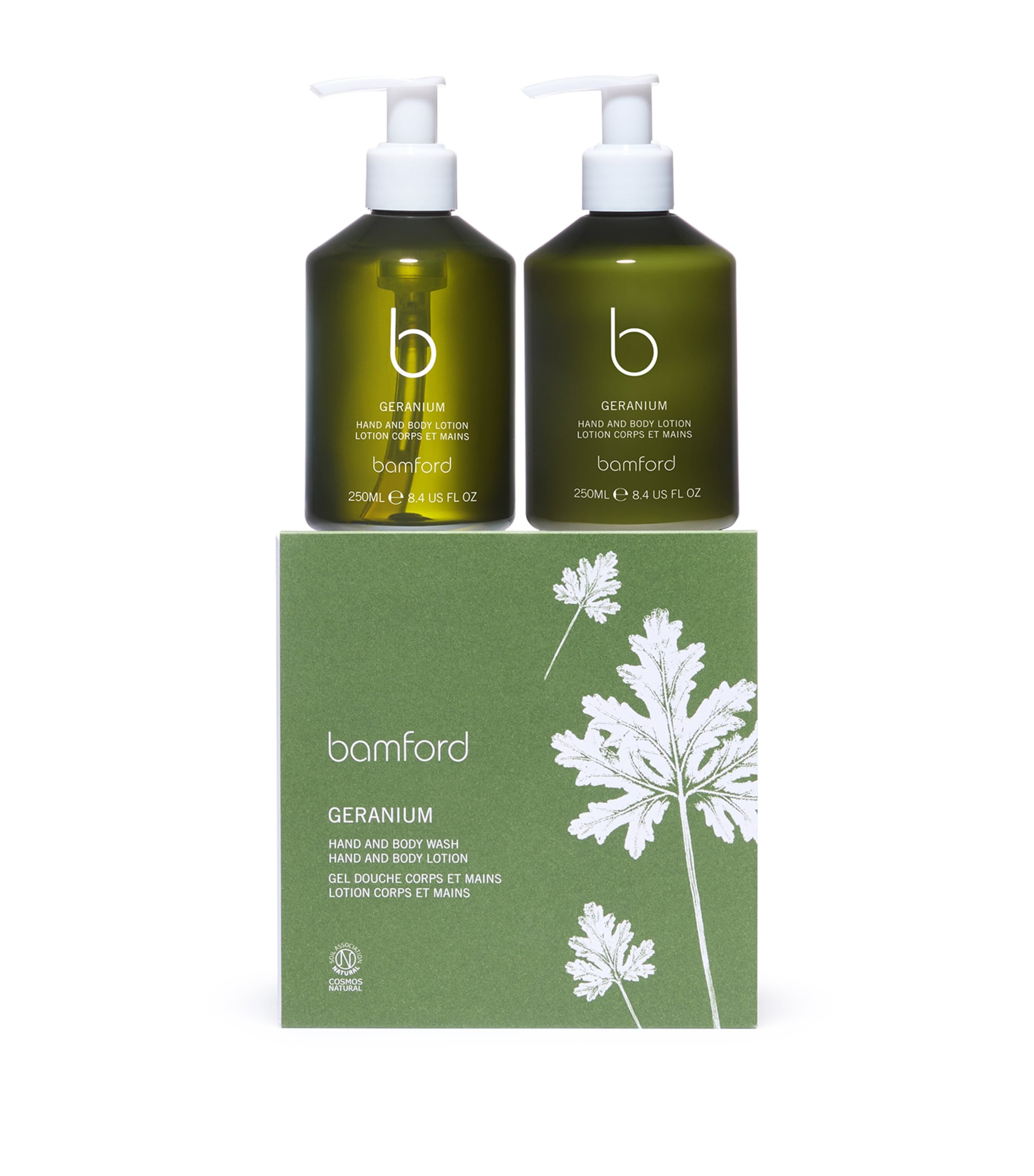 Bamford Geranium Duo Gift Set In White