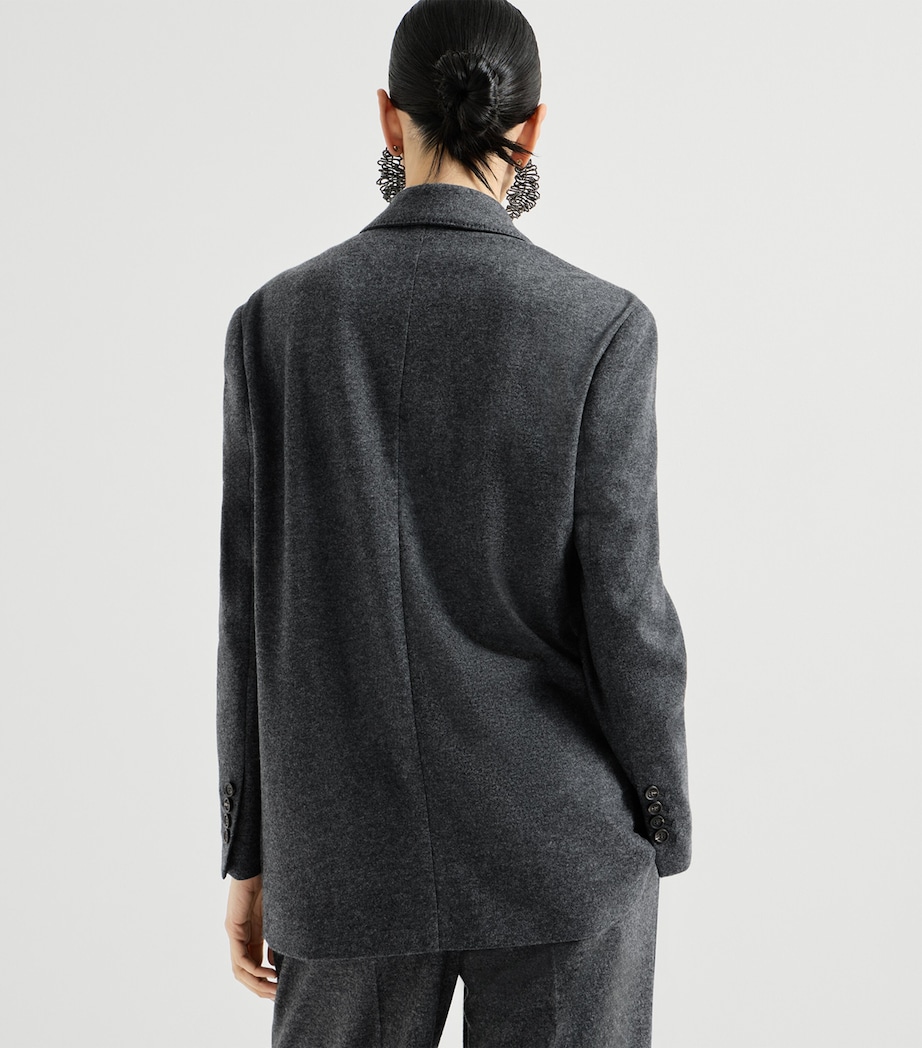 Brunello Cucinelli Womens Cashmere Jersey Blazer Image 5