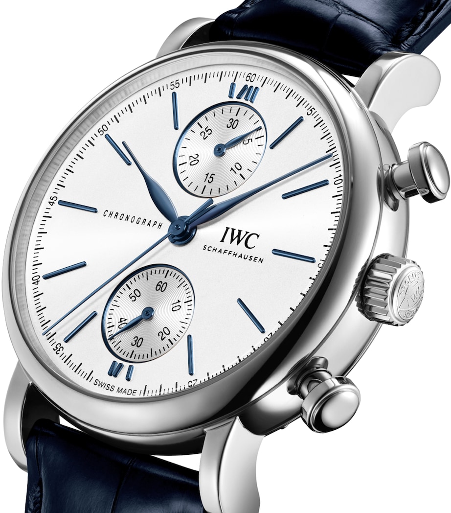 Stainless Steel Portofino Chronograph Watch 39mm SILVER Image 4