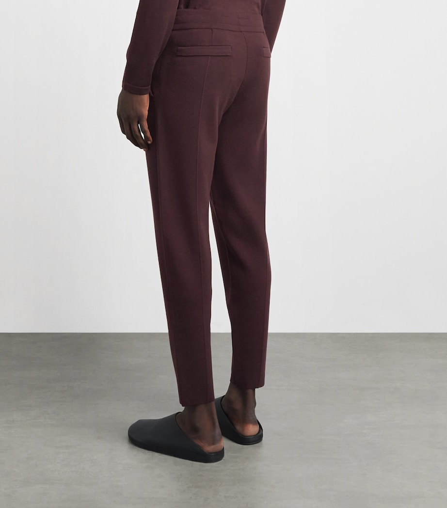 Falke Mens Ultrafine Merino Wool Trousers Dark Choco Image 5