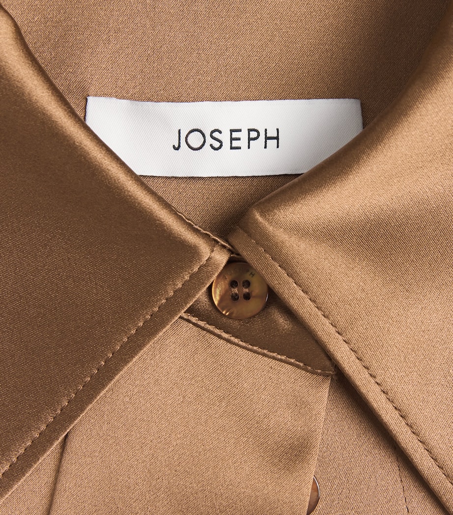 Joseph Womens Silk Childs Blouse Cinnamon Image 5