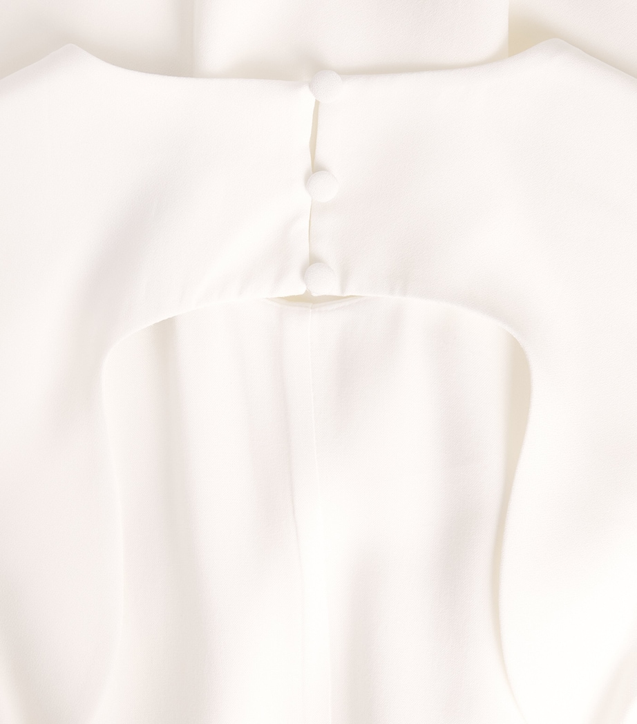 Maje Womens Backless Midi Dress White Image 6