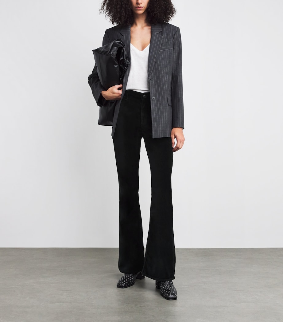 Velvet Dahlia Mid-Rise Flared Jeans BLKVELVET Image 2