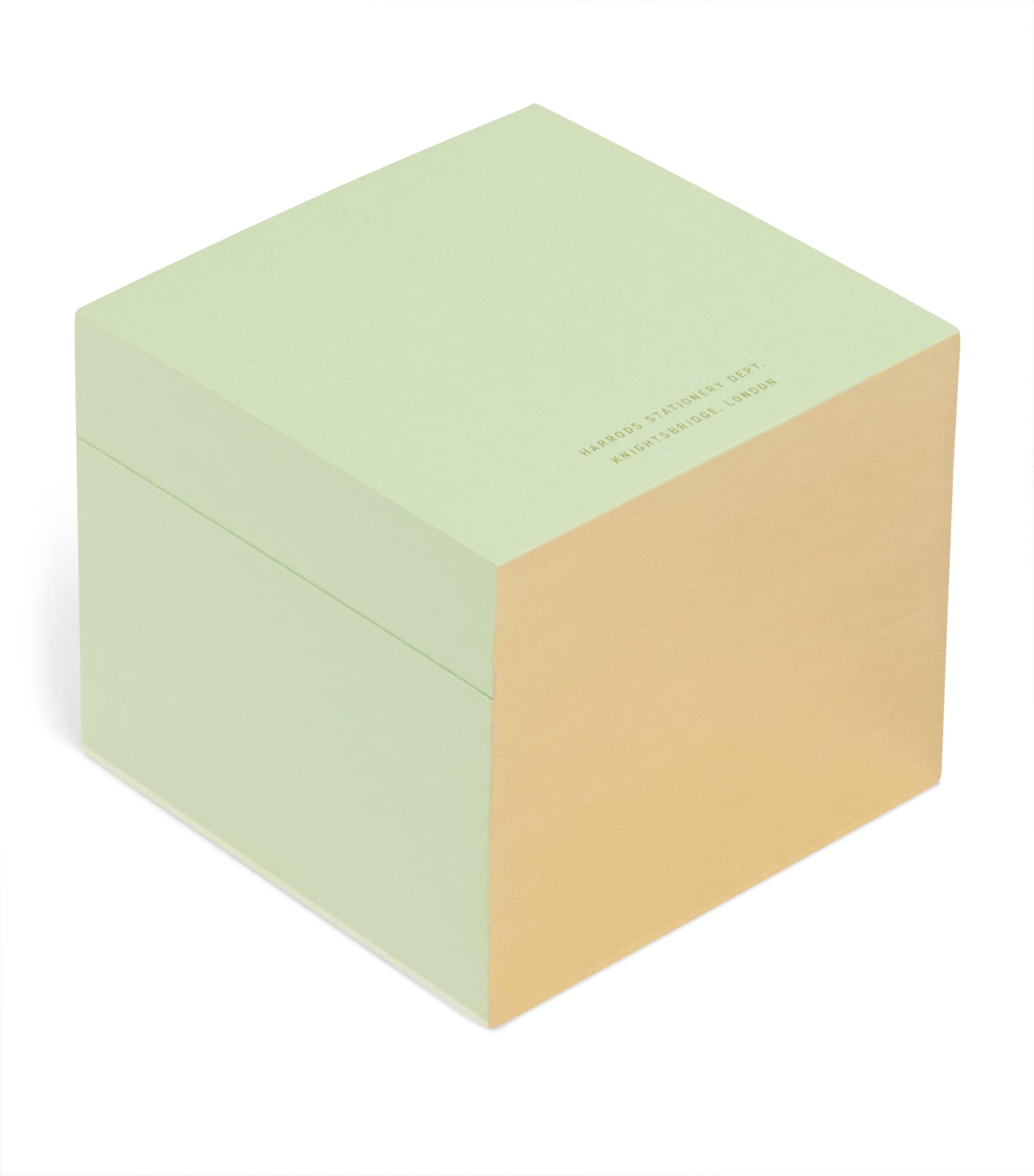 Harrods Gold-tone Memo Block In Green