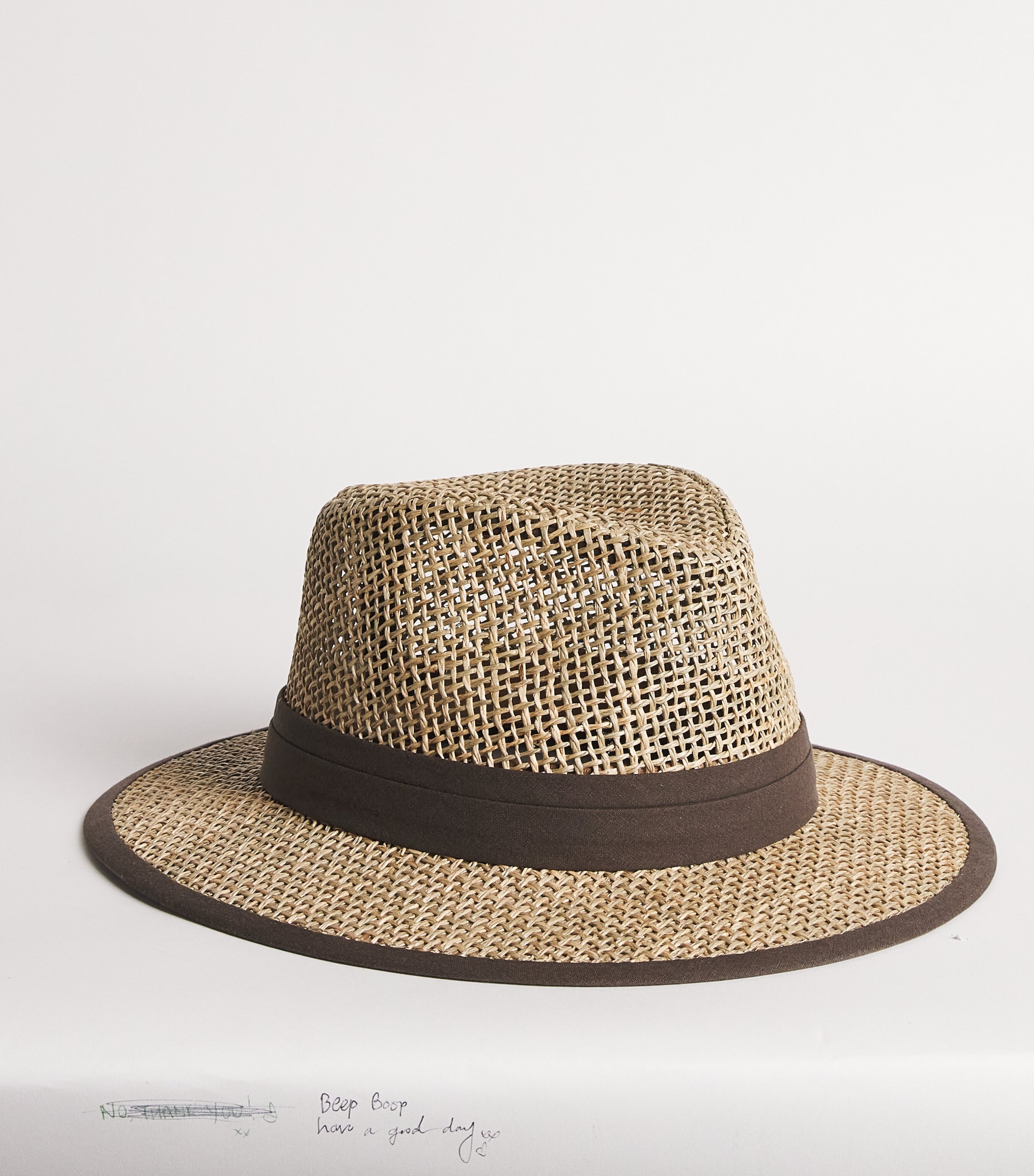 Straw Traveller Hat 7 - NATURAL Image 2