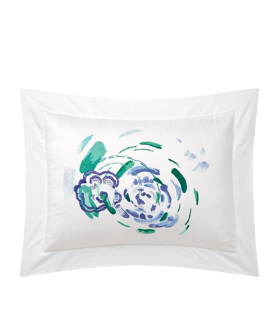 Yves Delorme Couture Pima Cotton Abysses Oxford Pillowcase (30cm x 40cm) Image 2