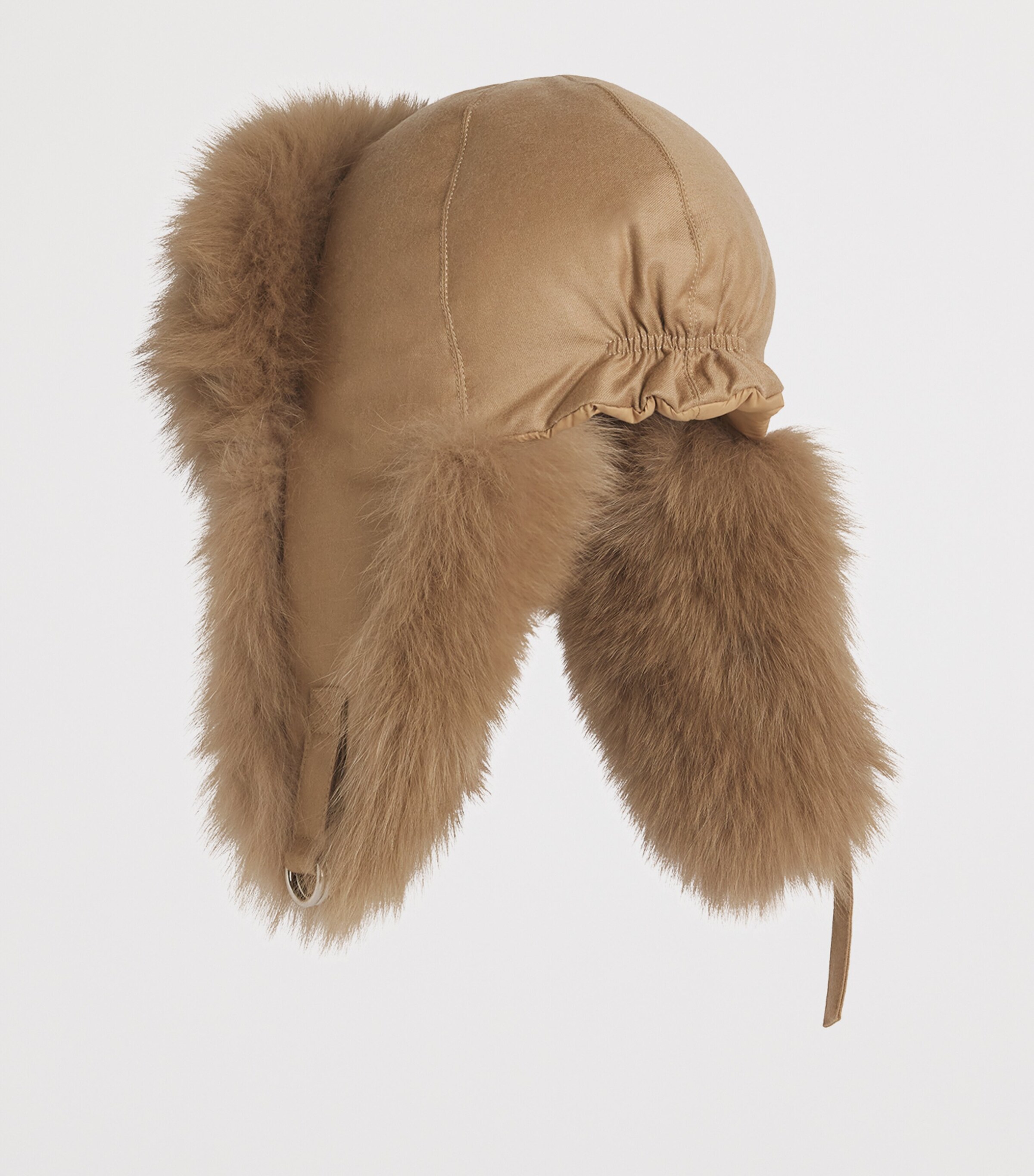 Yves Salomon Womens Fox Fur-Virgin Wool Chapka Hat Image 2