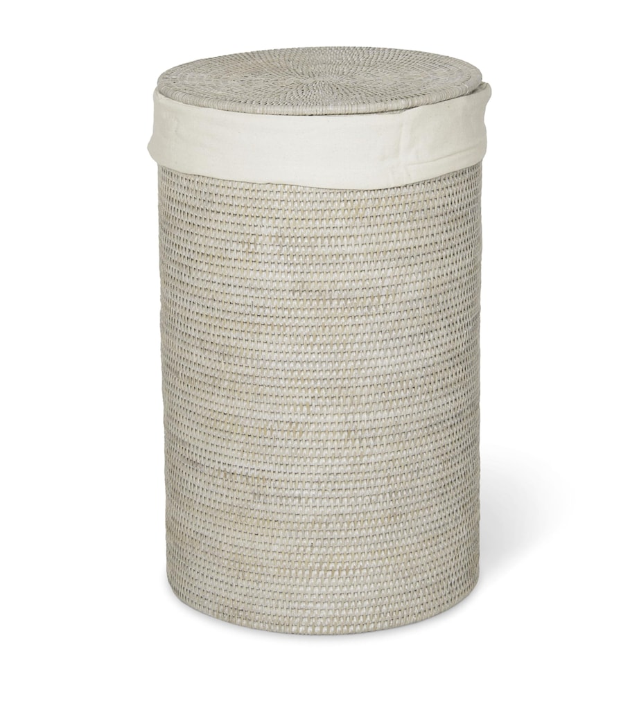 Decor Walther Small Rattan Laundry Basket (55cm) Rattan Light Image 1