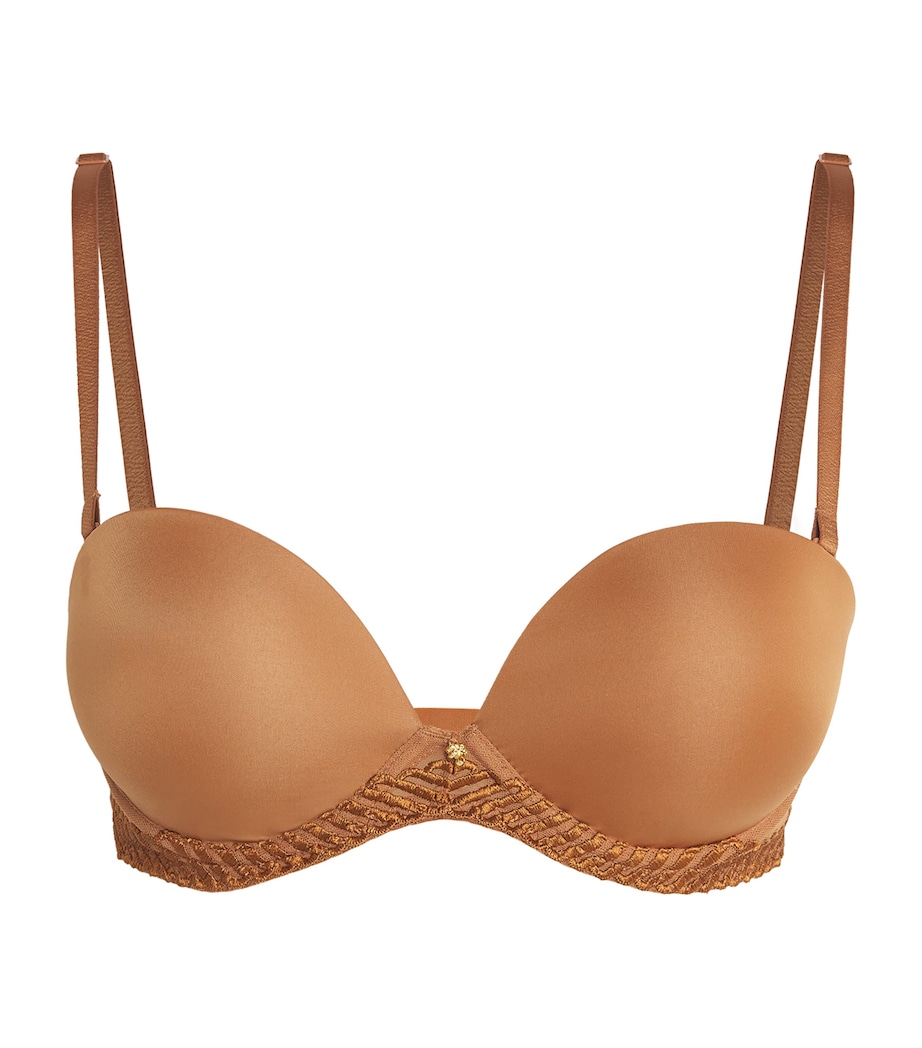 Sheer Emotion Plunge Bandeau Bra HONEY Image 1