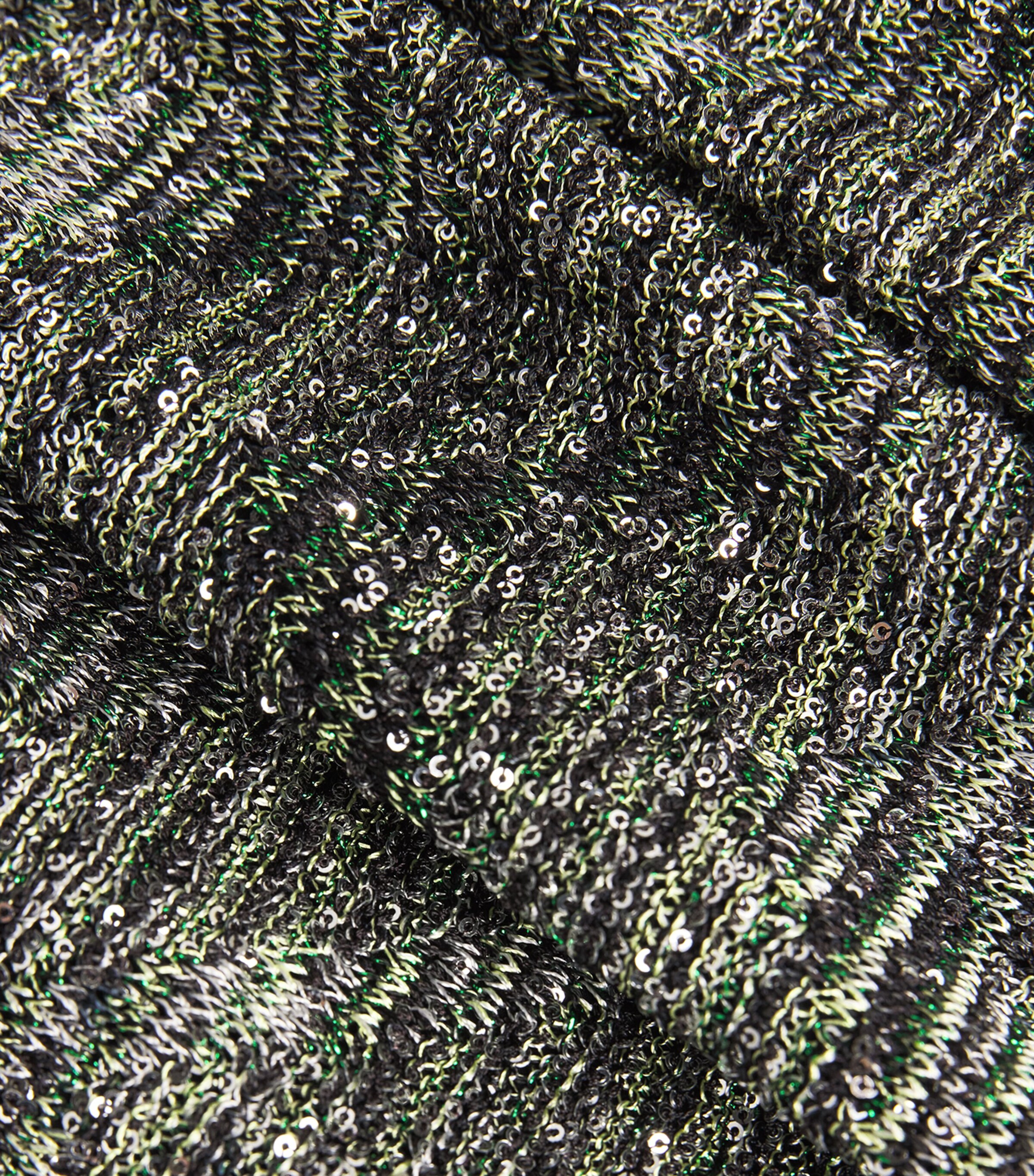 Missoni Womens Sequinned Asymmetric Maxi Dress Blck/grn Image 5