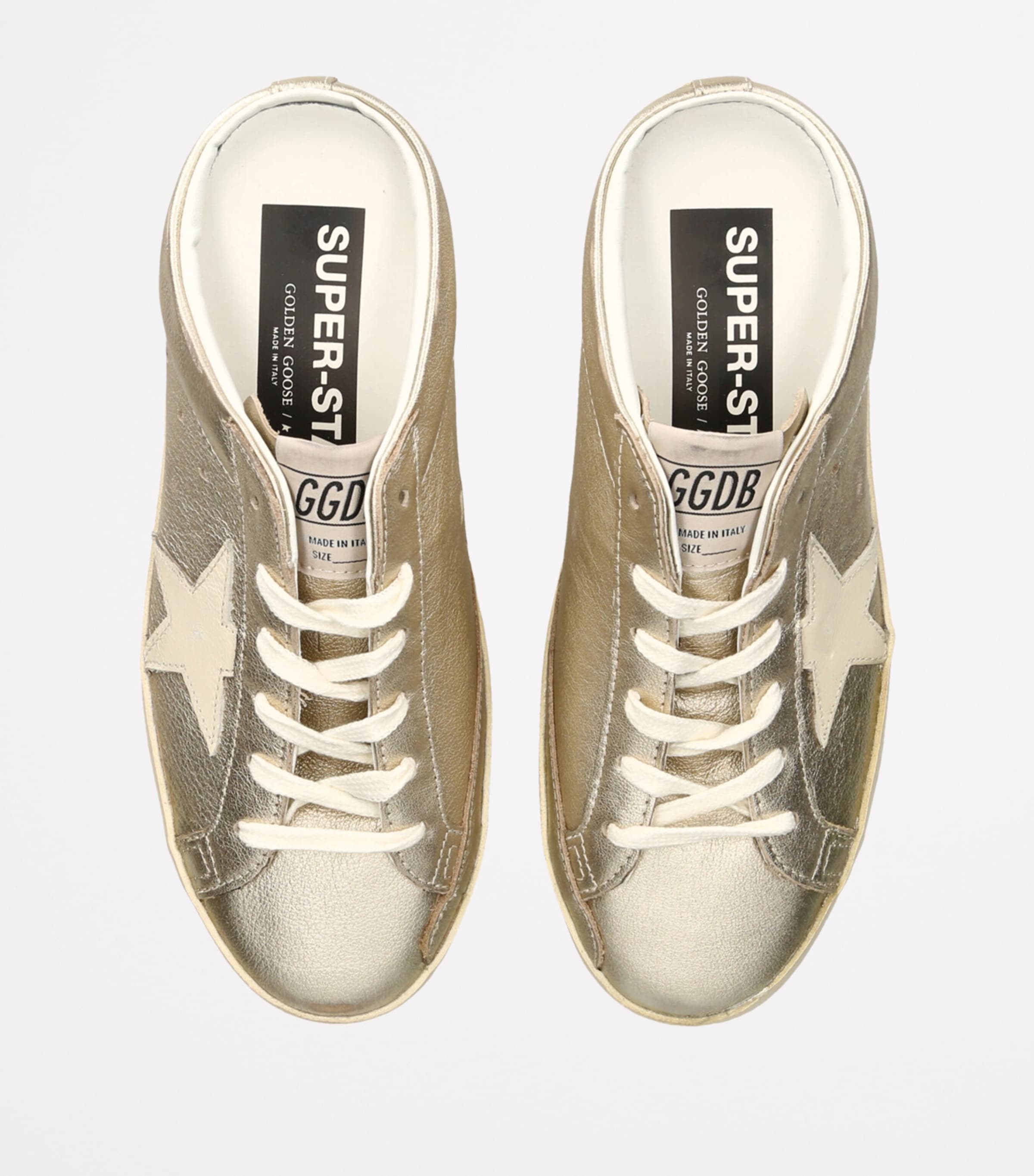 Golden Goose Leather Super Star Sabot Low-Top Sneakers