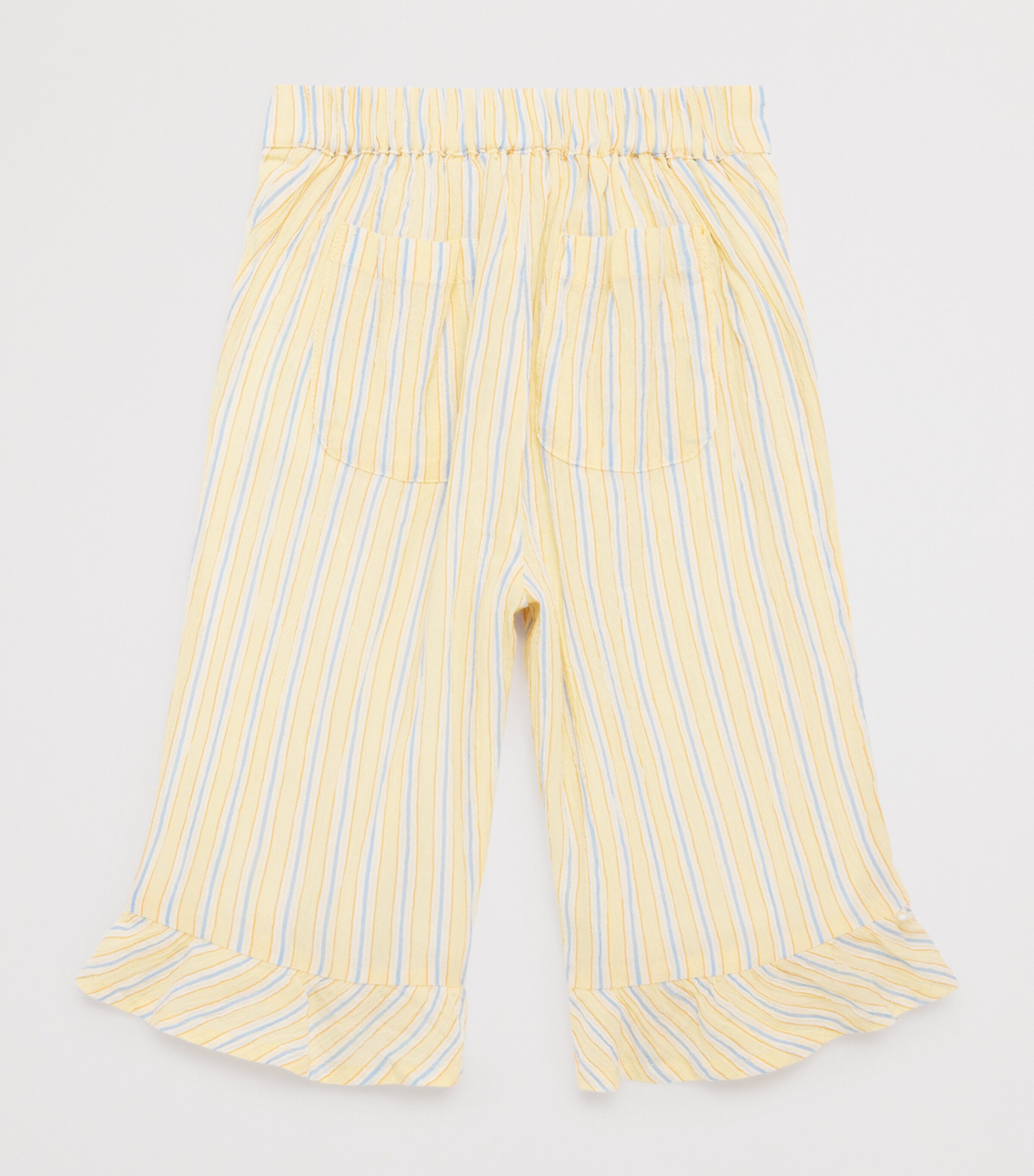 Louise Misha Cotton Stripe Loukie Trousers (3-10 Years) Yellow Sunny Stripes Image 2