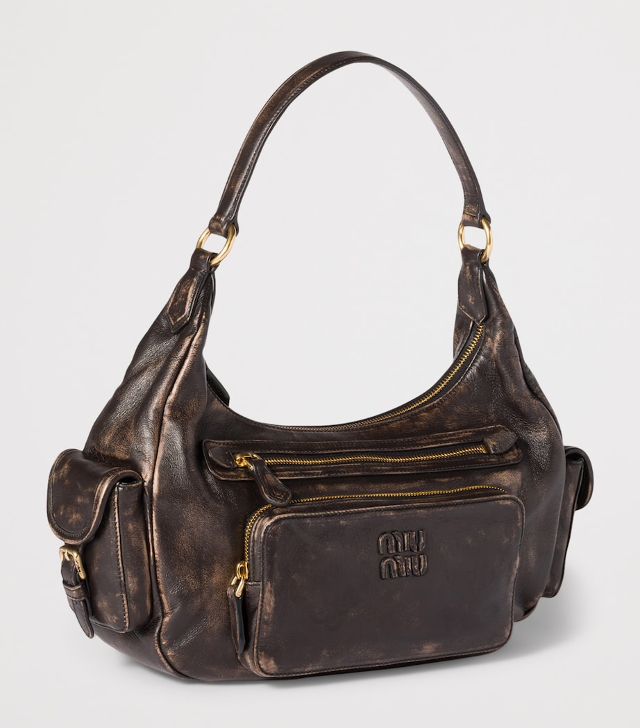Nappa Leather Pocket Top-Handle Bag F0201 Image 2