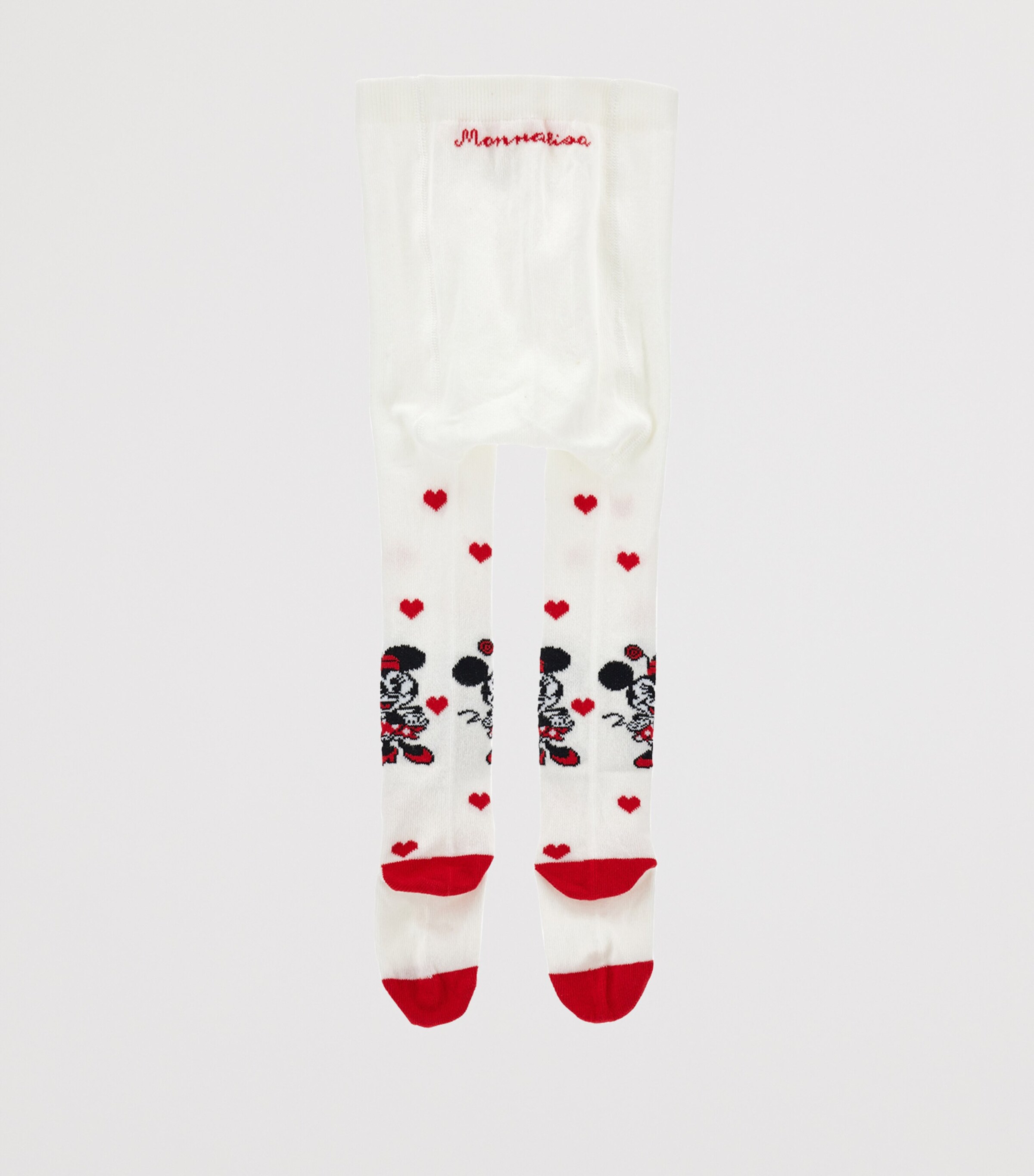 Coton-Blend Minnie Heart Tights (3-36 Months) PANNA+RUBINO Image 2