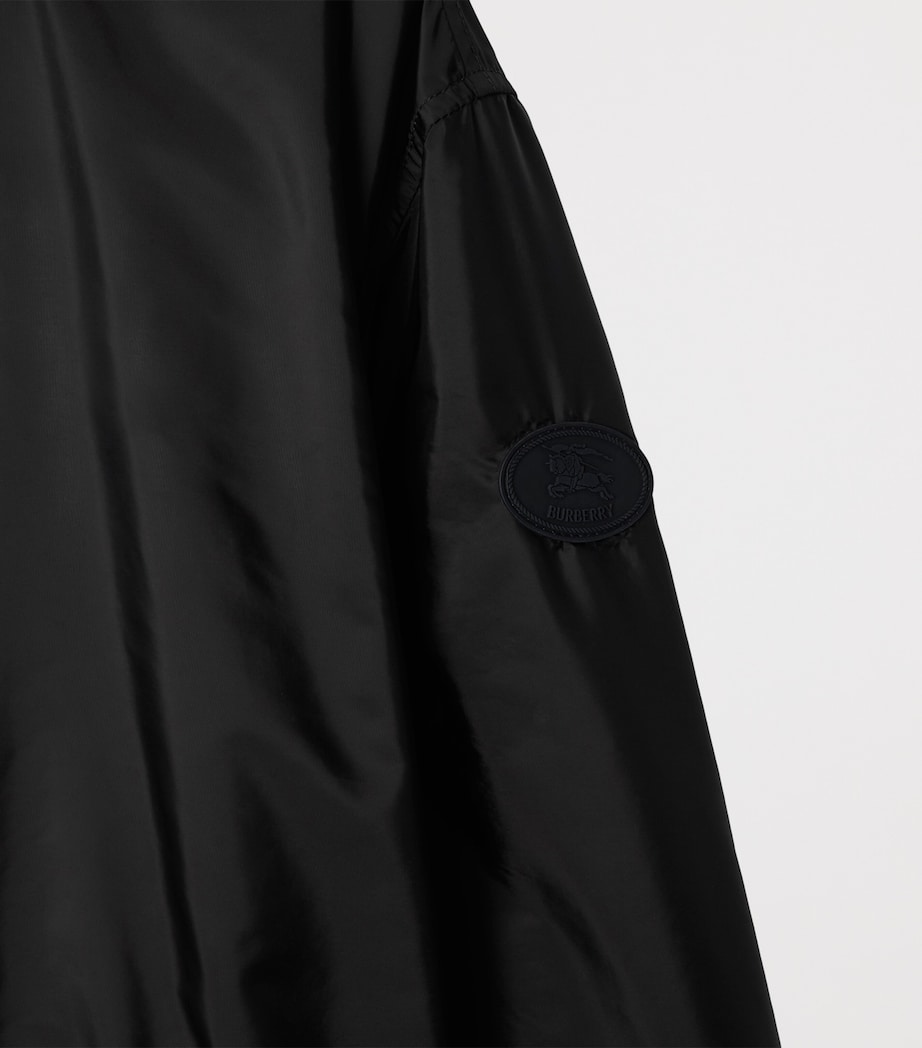 Technical Adaptable Check-Trim Parka BLACK Image 6