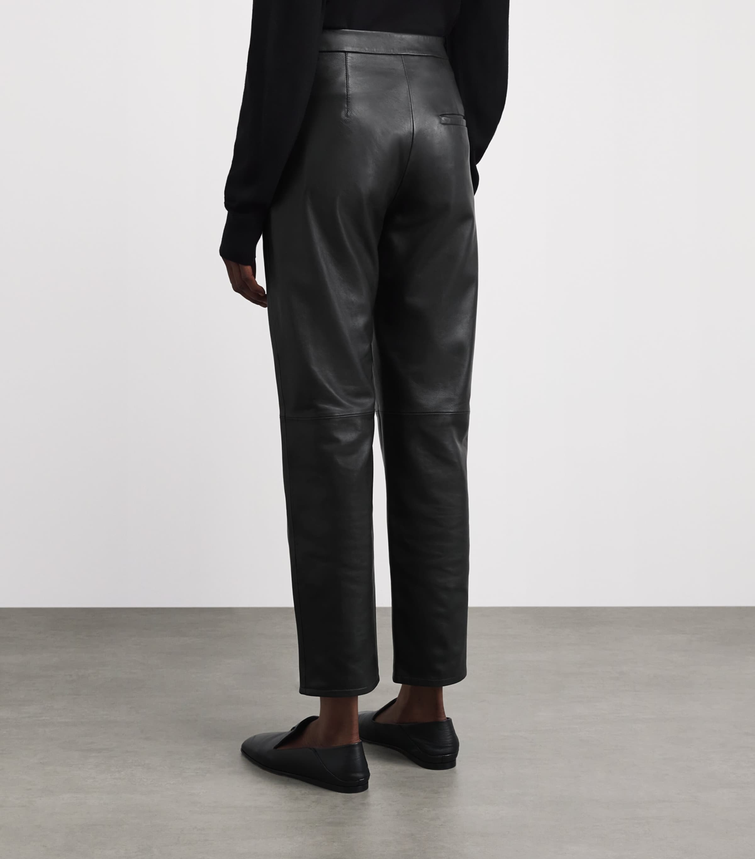 Yves Salomon Womens Lambskin Straight Tailored Trousers Image 5