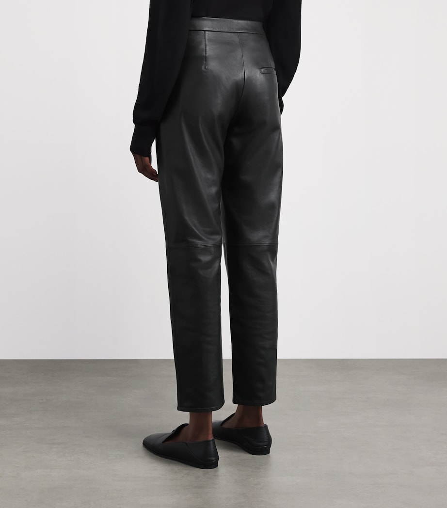 Yves Salomon Womens Lambskin Straight Tailored Trousers Image 5