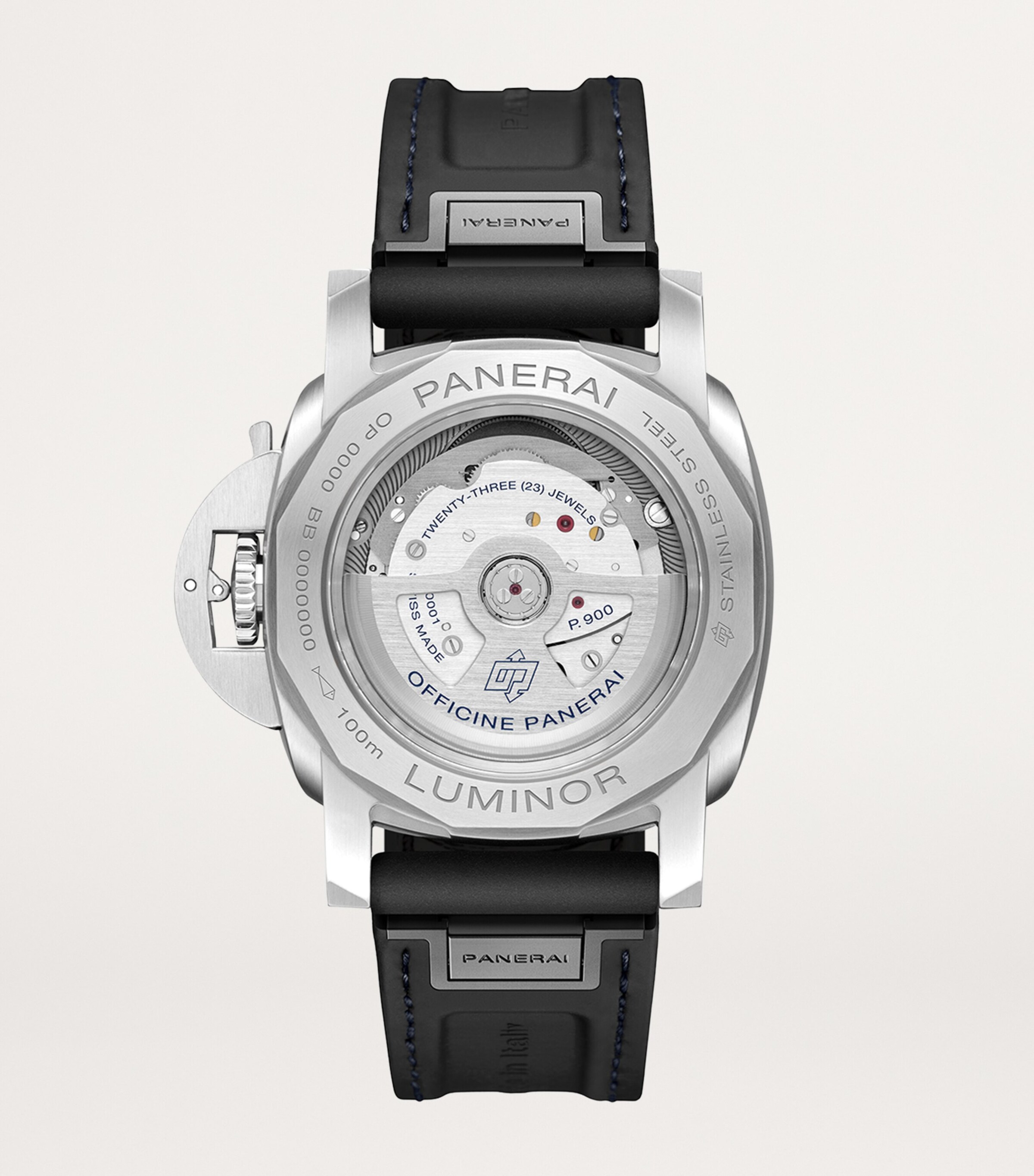 Stainless Steel Luminor Quaranta BiTempo Luna Rossa Watch 40mm BLUE Image 2