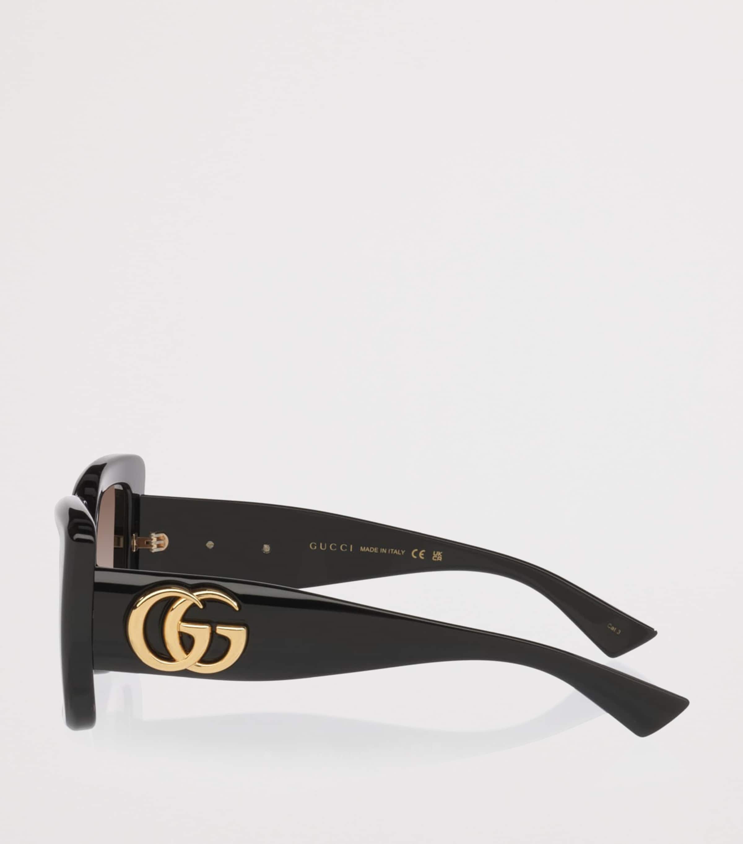 Gucci Butterfly Sunglasses Black Image 3