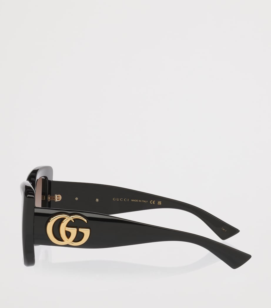 Gucci Butterfly Sunglasses Black Image 3