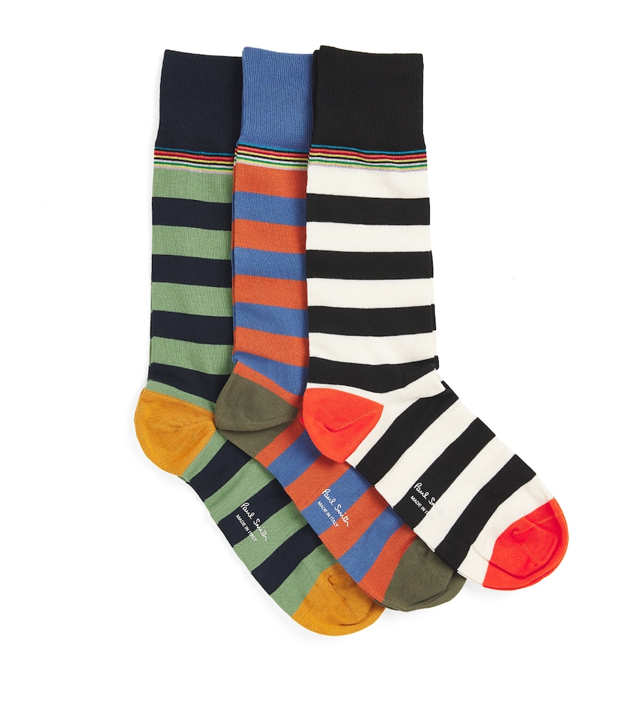Cotton-Blend Stripe Ilford Socks (Pack of 3) MULTICOLOUR Image 1