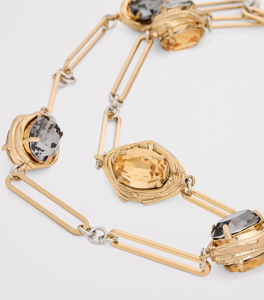 Crystal-Embellished Necklace GOLD Image 5