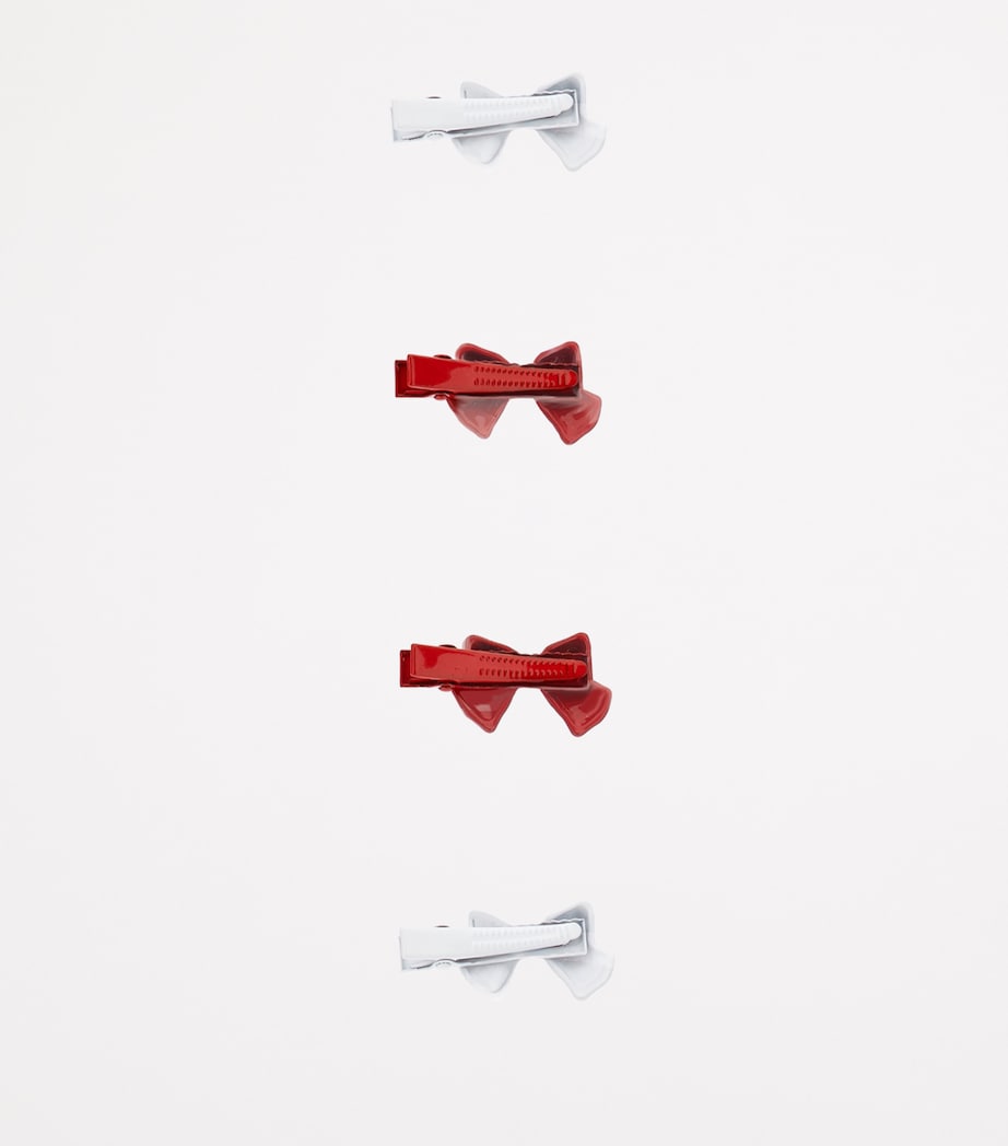 Bow Hair Clips (Pack of 4) ROSSO Image 2