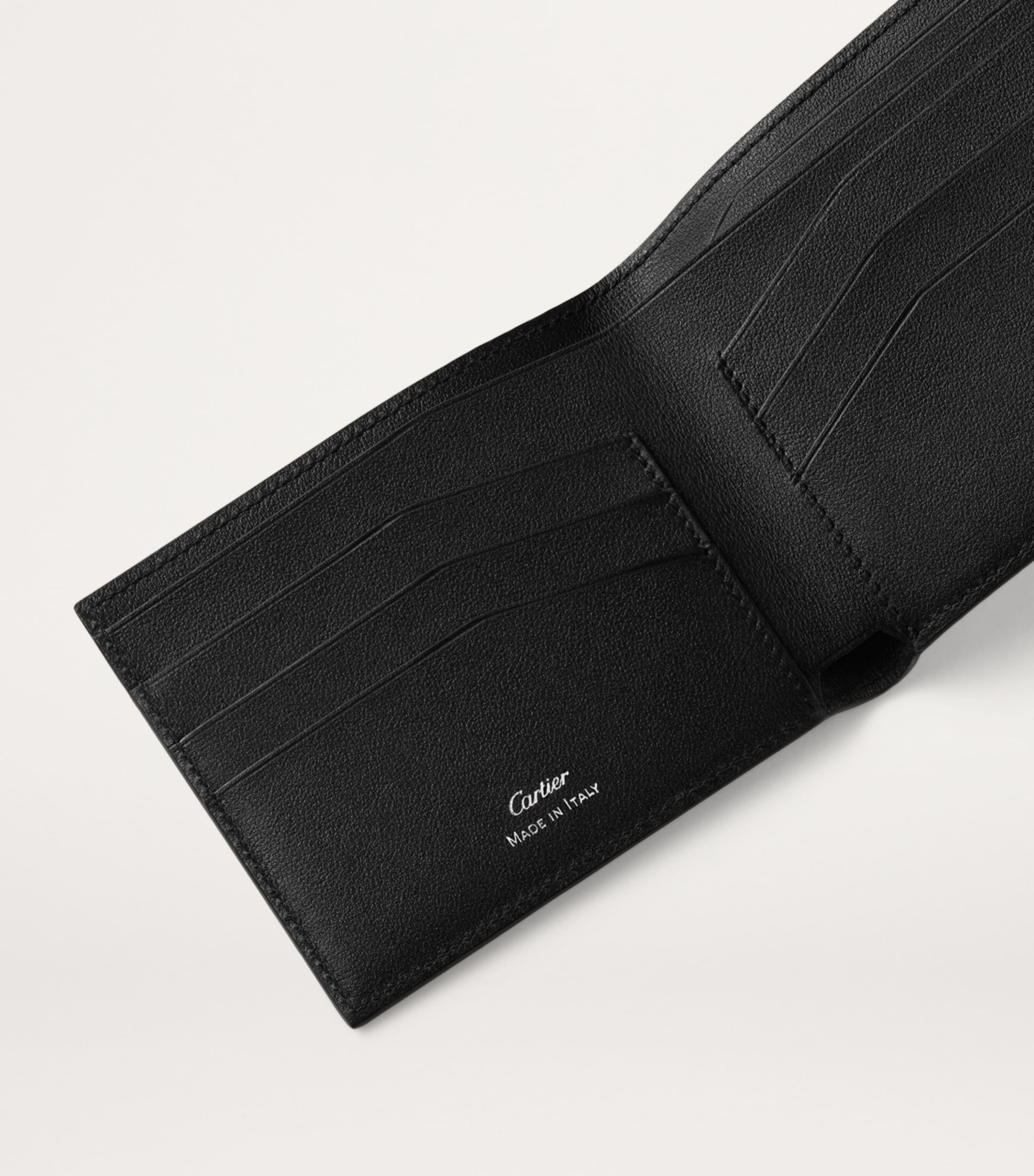 Calfskin Losange Shadow Card Holder BLACK Image 5