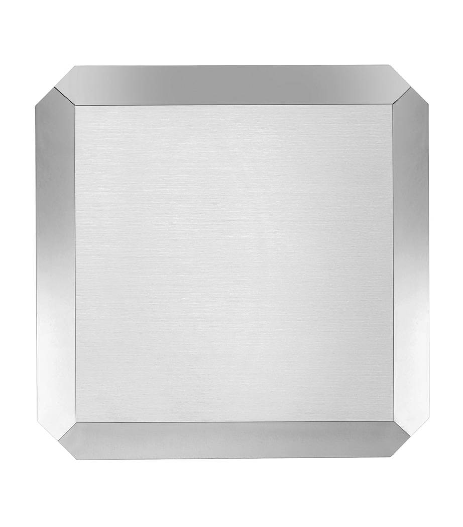 Ice Cube Table Clock SILVER Image 2
