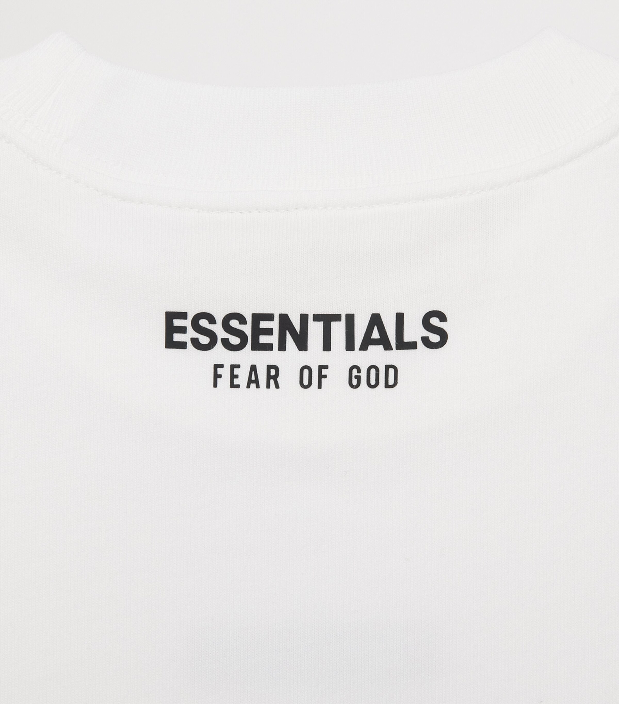 FEAR OF GOD ESSENTIALS KIDS Cotton Logo T-Shirt (2-7 Years) Bright White Image 3