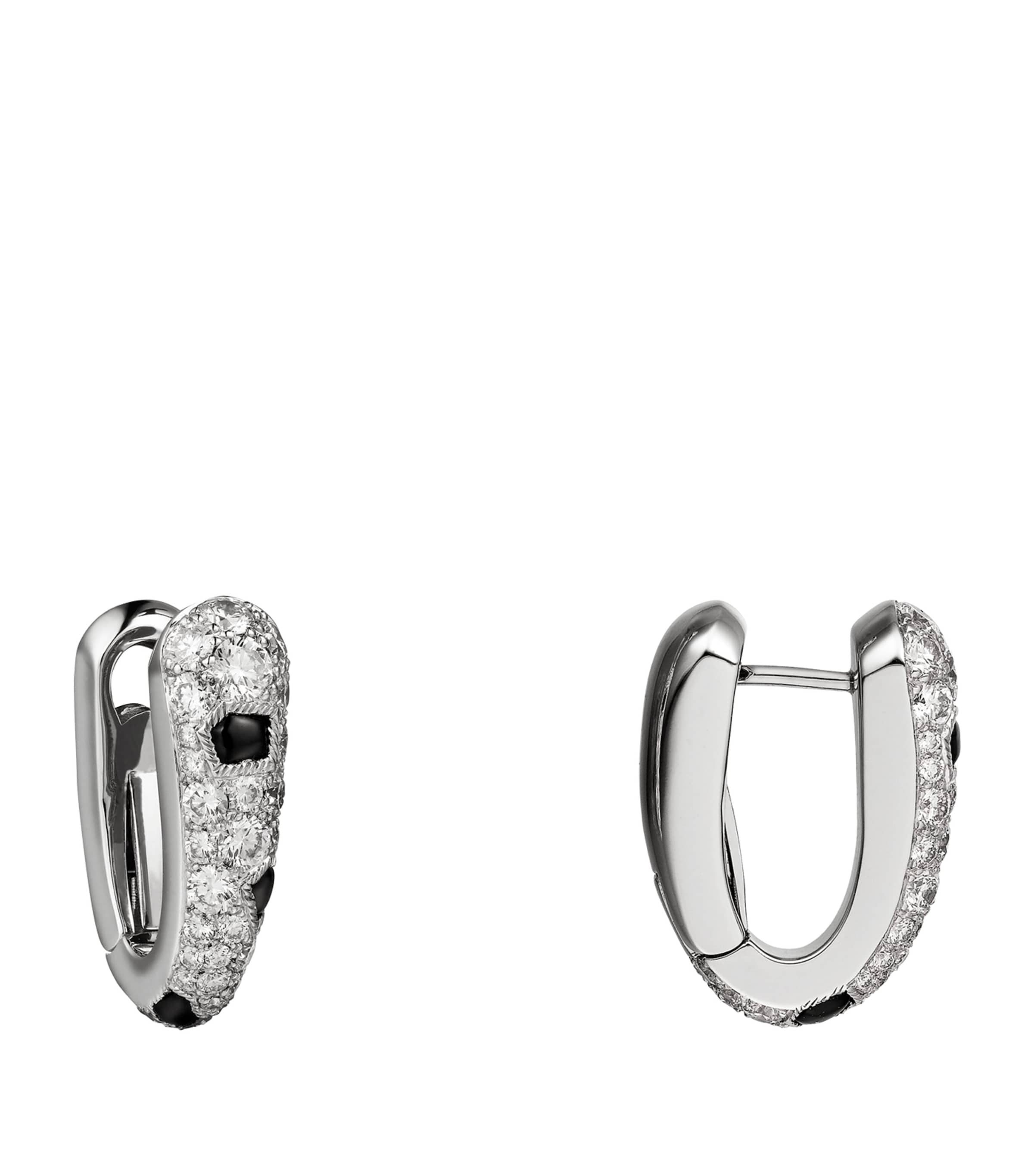 White Gold and Diamond Panthère de Cartier Hoop Earrings WHITE GOLD Image 2