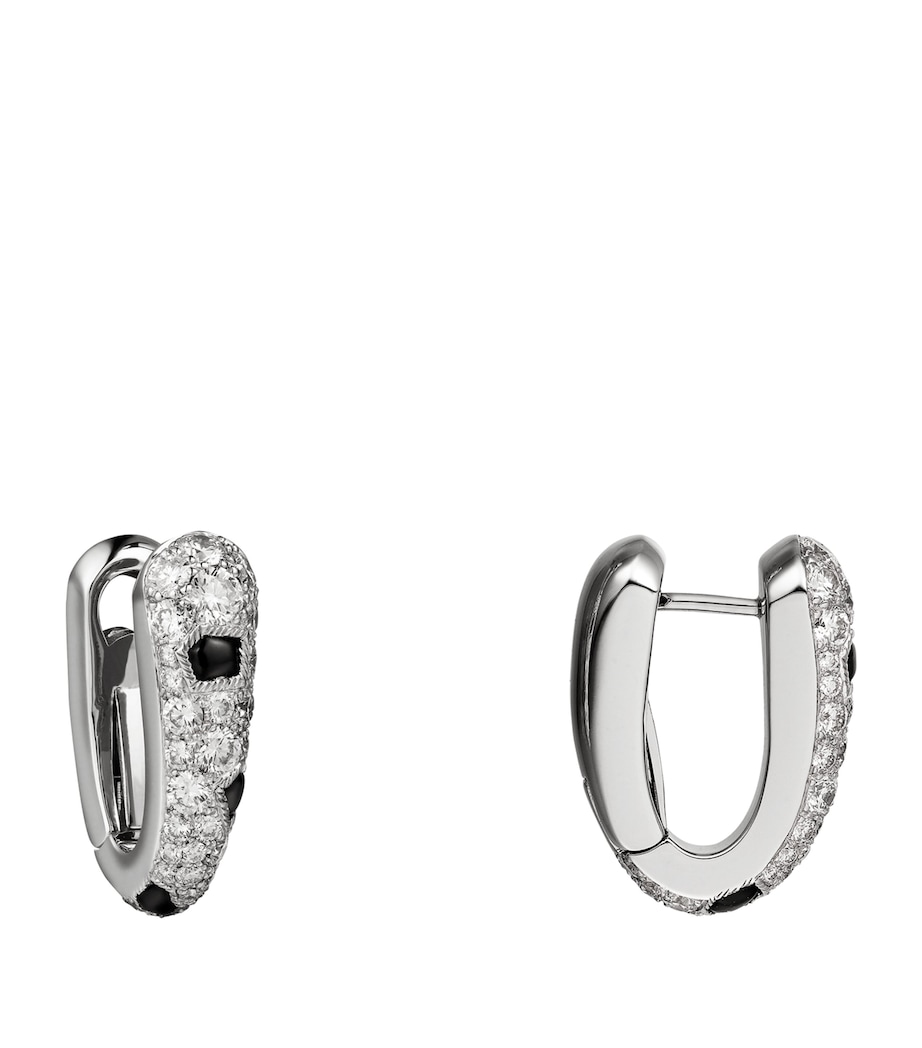 White Gold and Diamond Panthère de Cartier Hoop Earrings WHITE GOLD Image 2