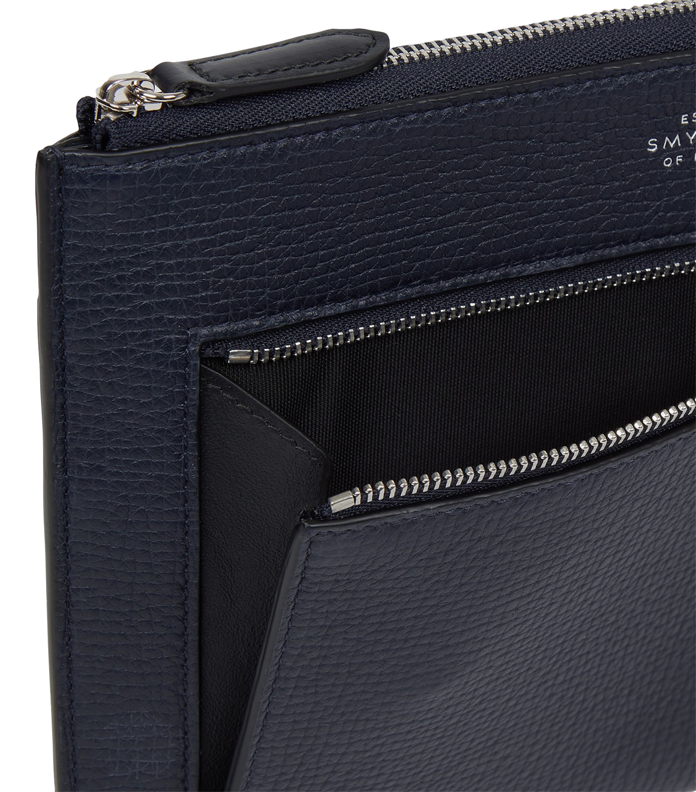 Leather Organiser Pouch NAVY Image 4