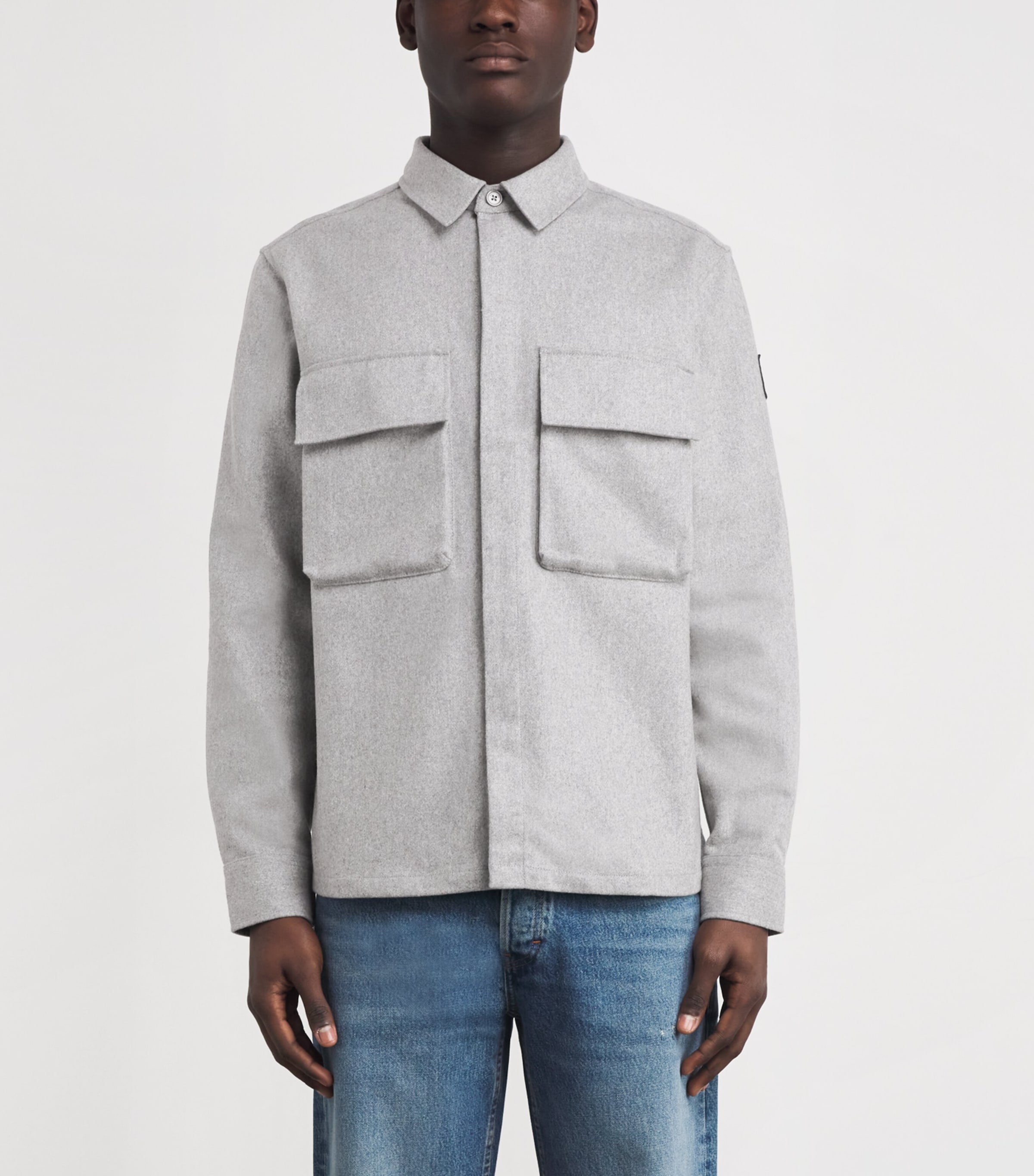 Wool-Blend Pointer Shirt MLLGRLIGHT GREY Image 3