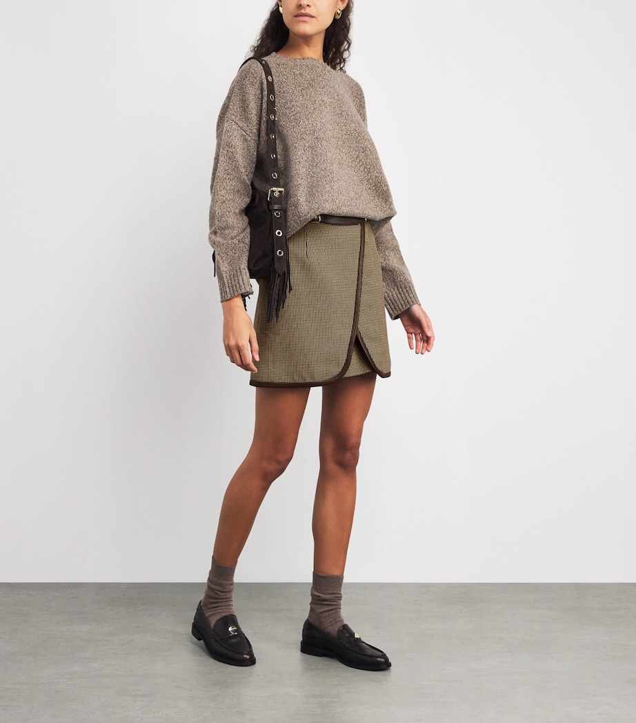 Check Belted Mini Skirt MULTICOLORED Image 2