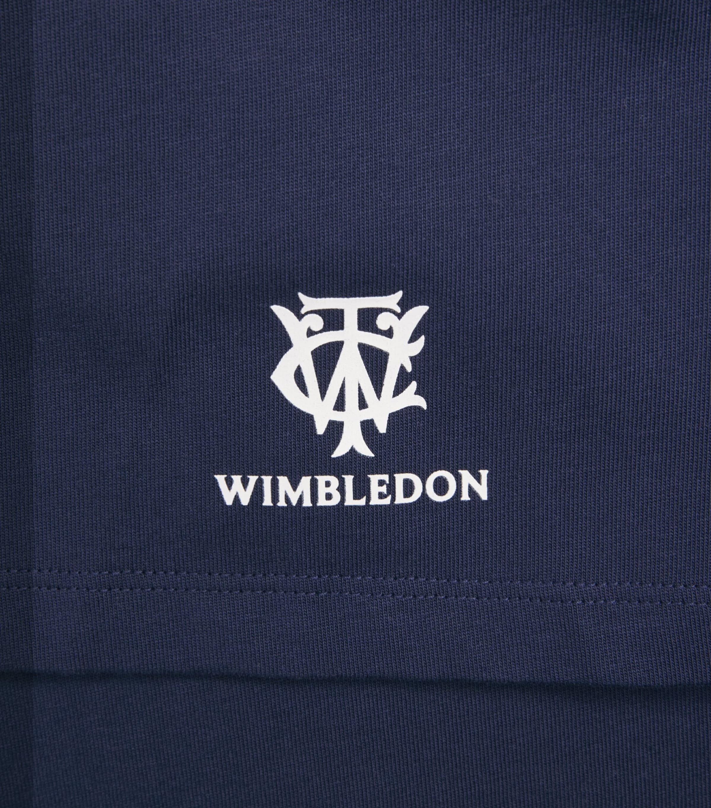 Polo Ralph Lauren Mens x Wimbledon Cotton Script T-Shirt Refined Navy Image 6