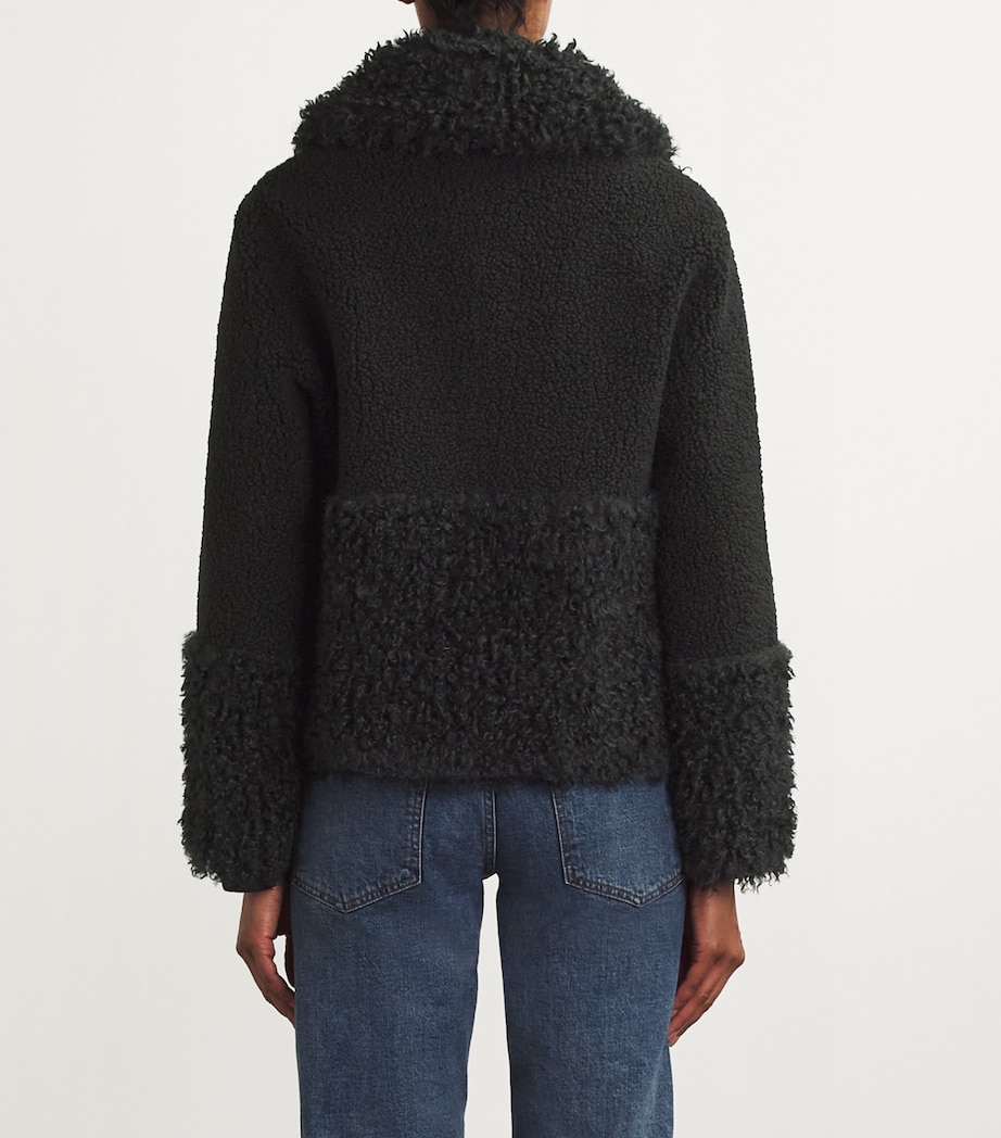 Faux-Shearling Jacket BLACK Image 4