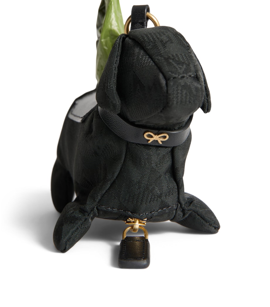 Logo Dog Bag Charm BLACK Image 6