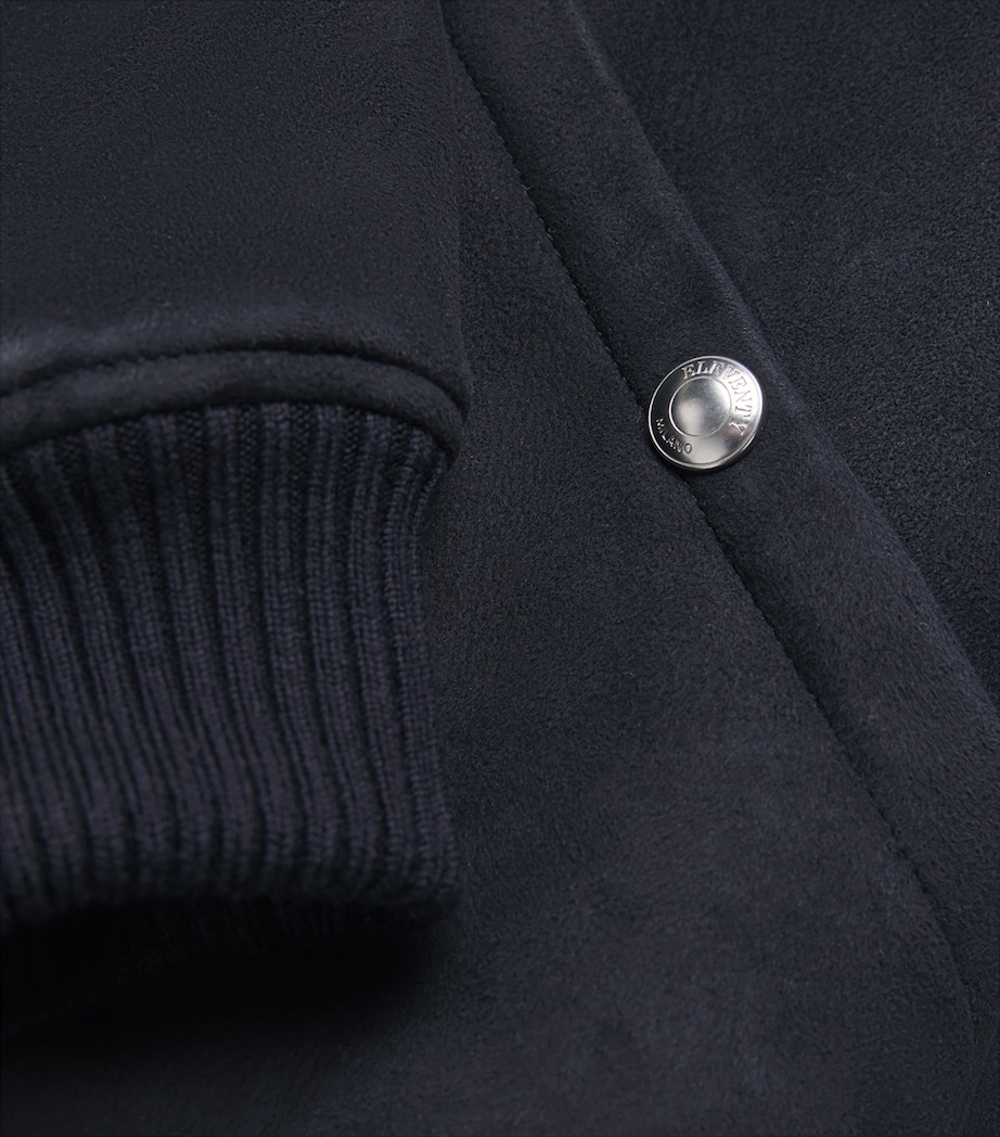 Shearling Bomber Jacket BLU Image 5