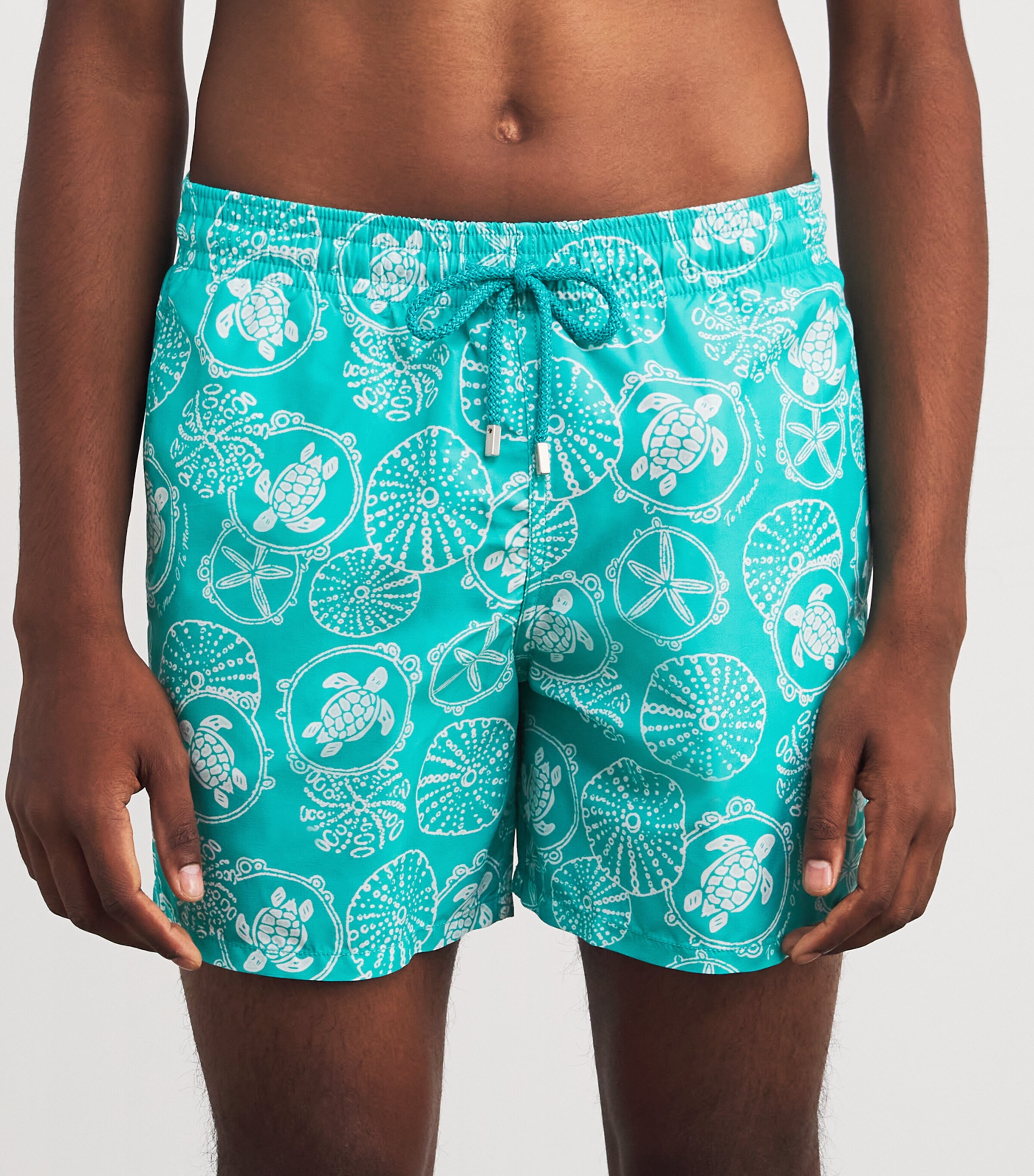 Turtle Print Moorea Swim Shorts 431- DISCO GREEN Image 3