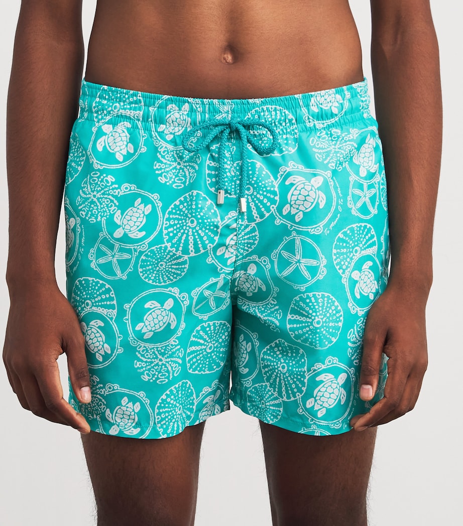 Turtle Print Moorea Swim Shorts 431- DISCO GREEN Image 3