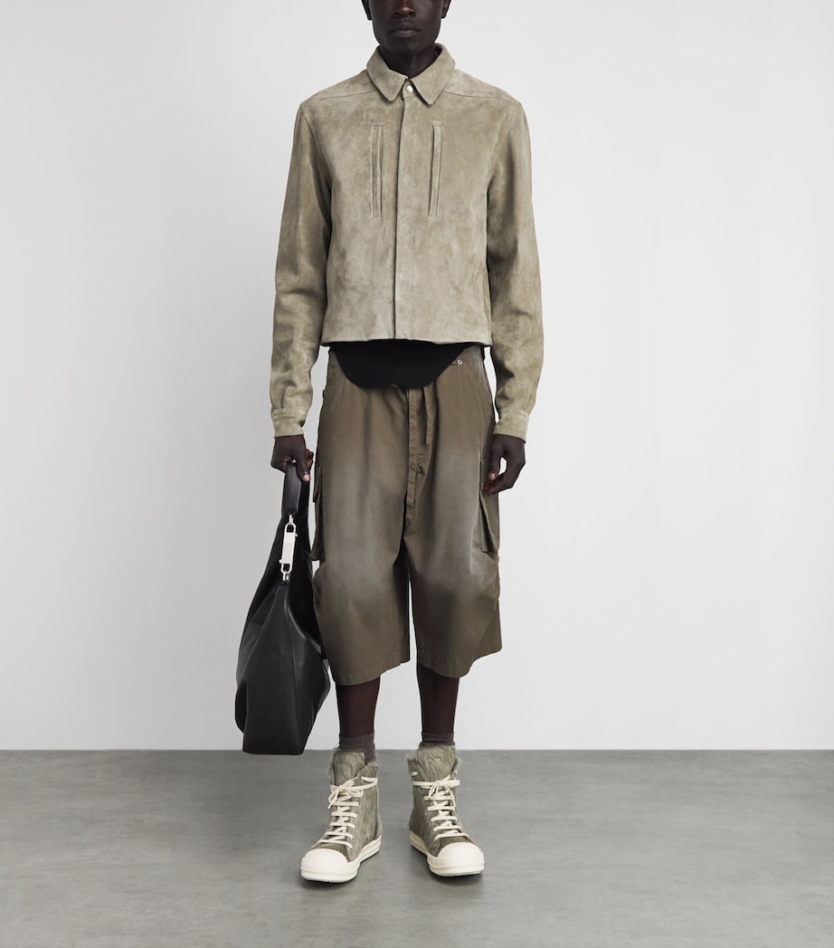 Rick Owens Ramones High-Top Sneakers Drkpearl/milk Image 4