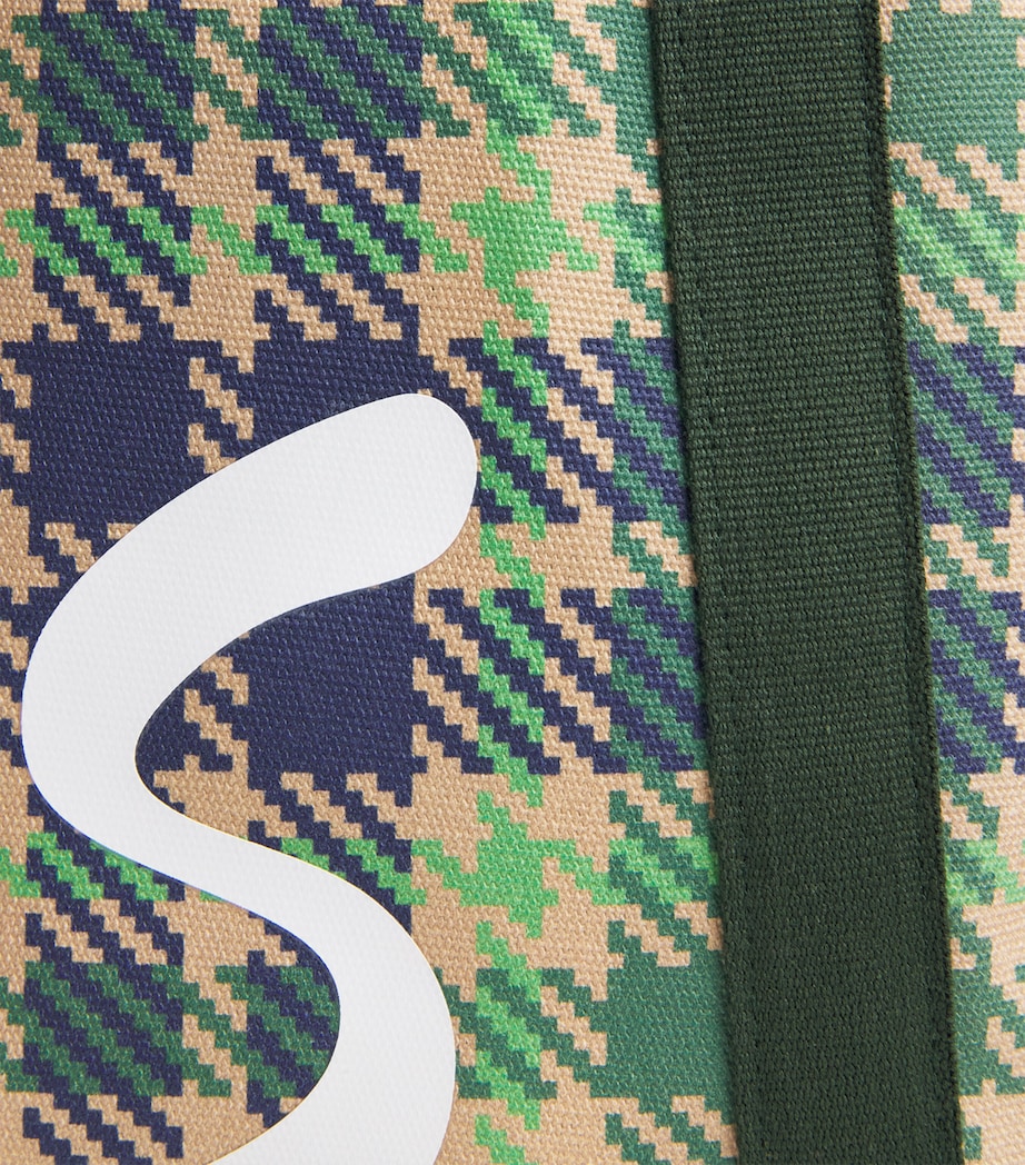 Harrods Mini Tartan Check Tote Bag Muti Image 6
