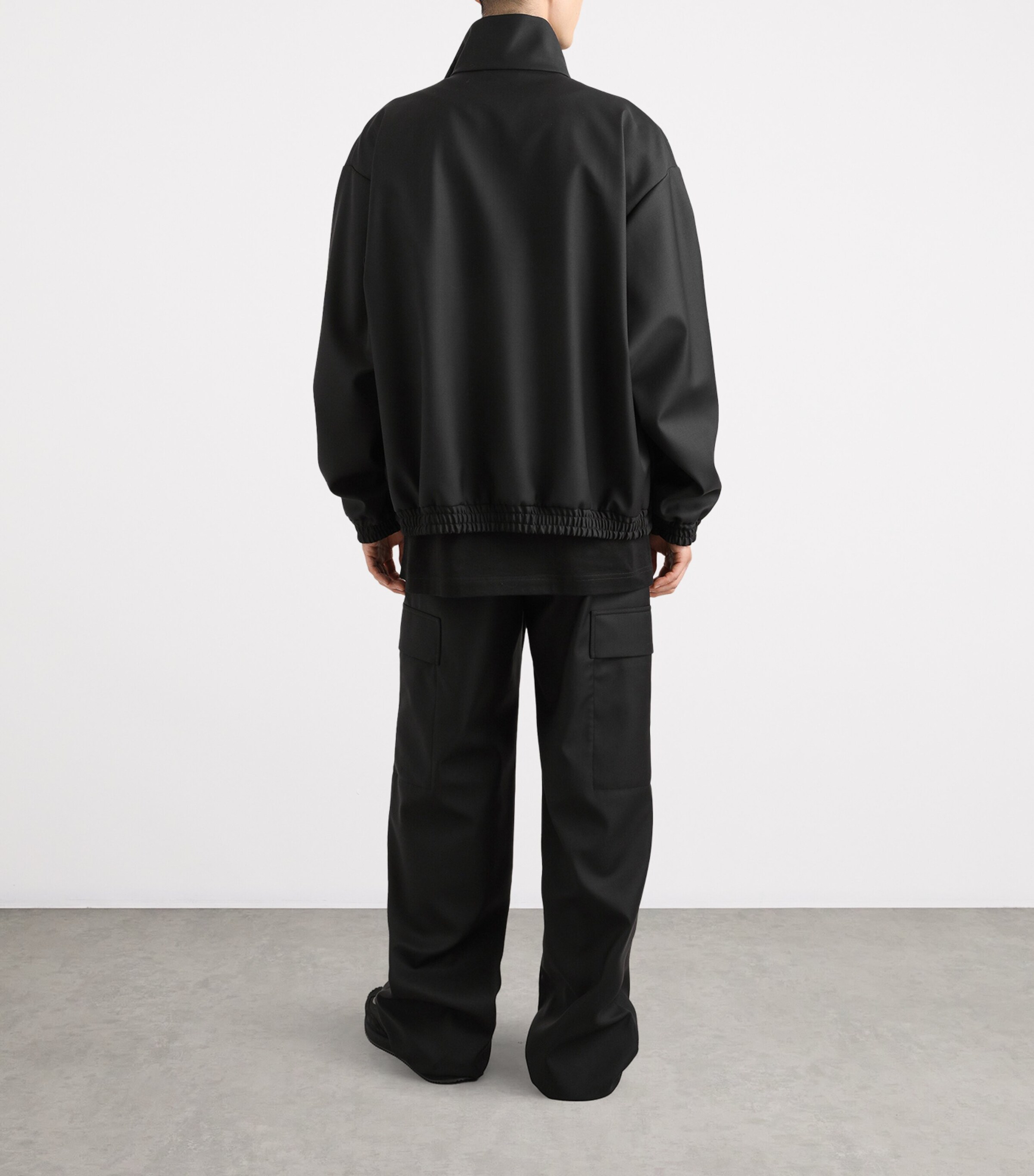 Virgin Wool Logo Tag Jacket N0000-BLACK Image 5