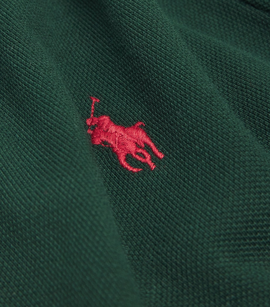 Cotton Mesh Slim-Fit Polo Shirt COLLEGE GREEN Image 5