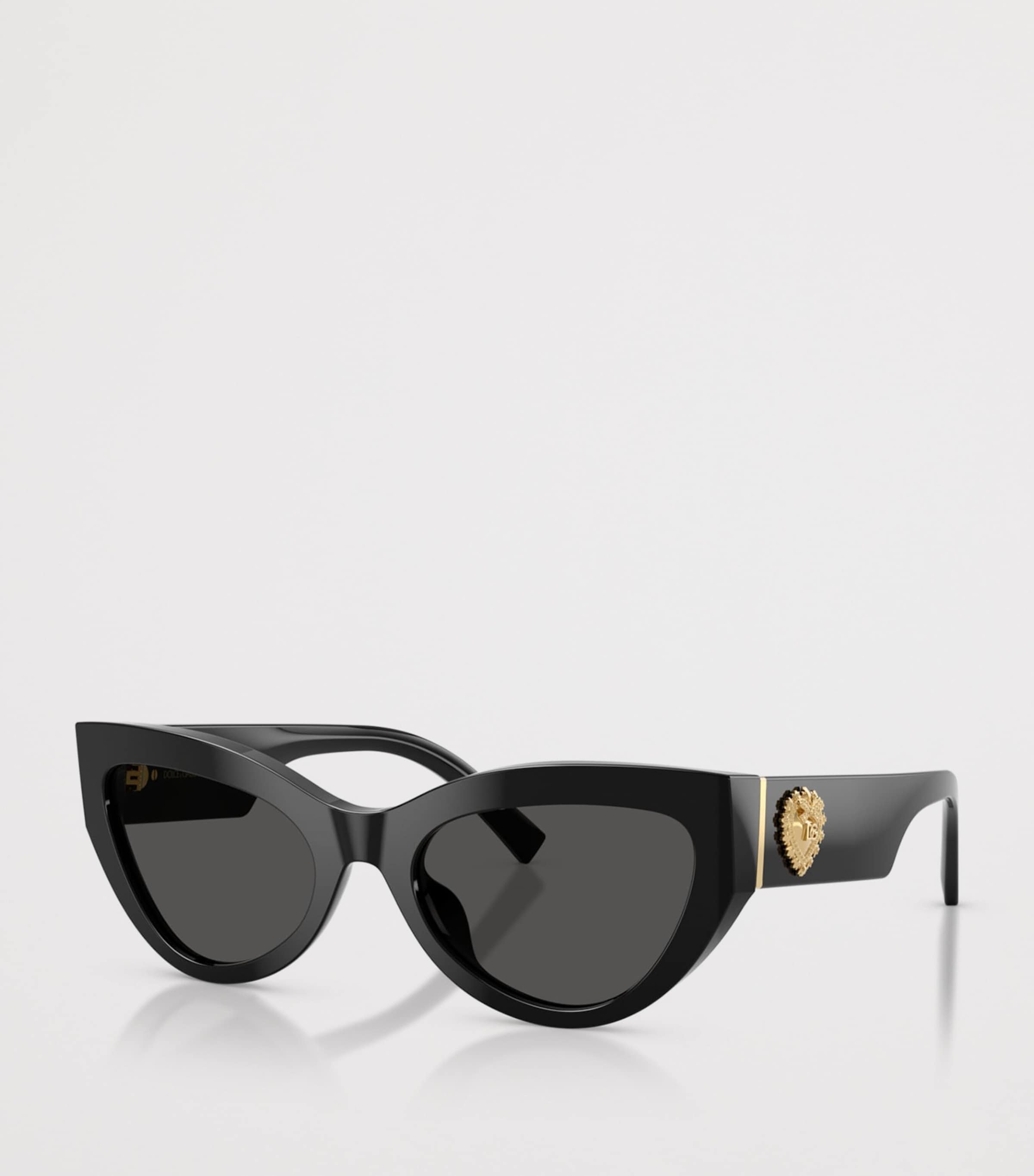Dolce & Gabbana Devotion Sunglasses In Black