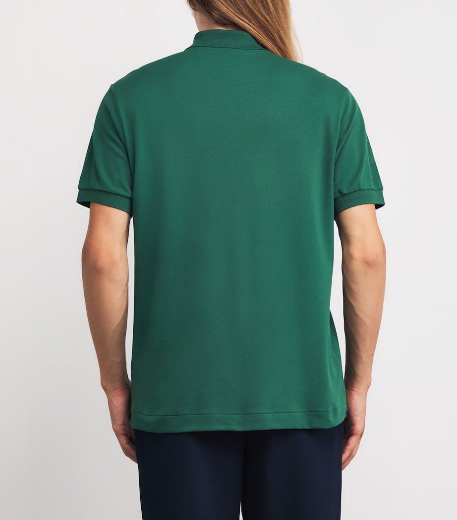 Cotton Logo Polo Shirt GREEN Image 4