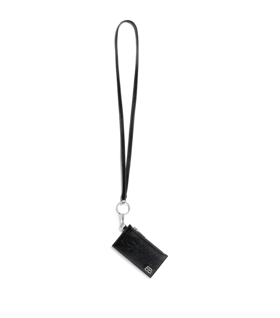 Balenciaga Leather Monaco Card Holder Image 1