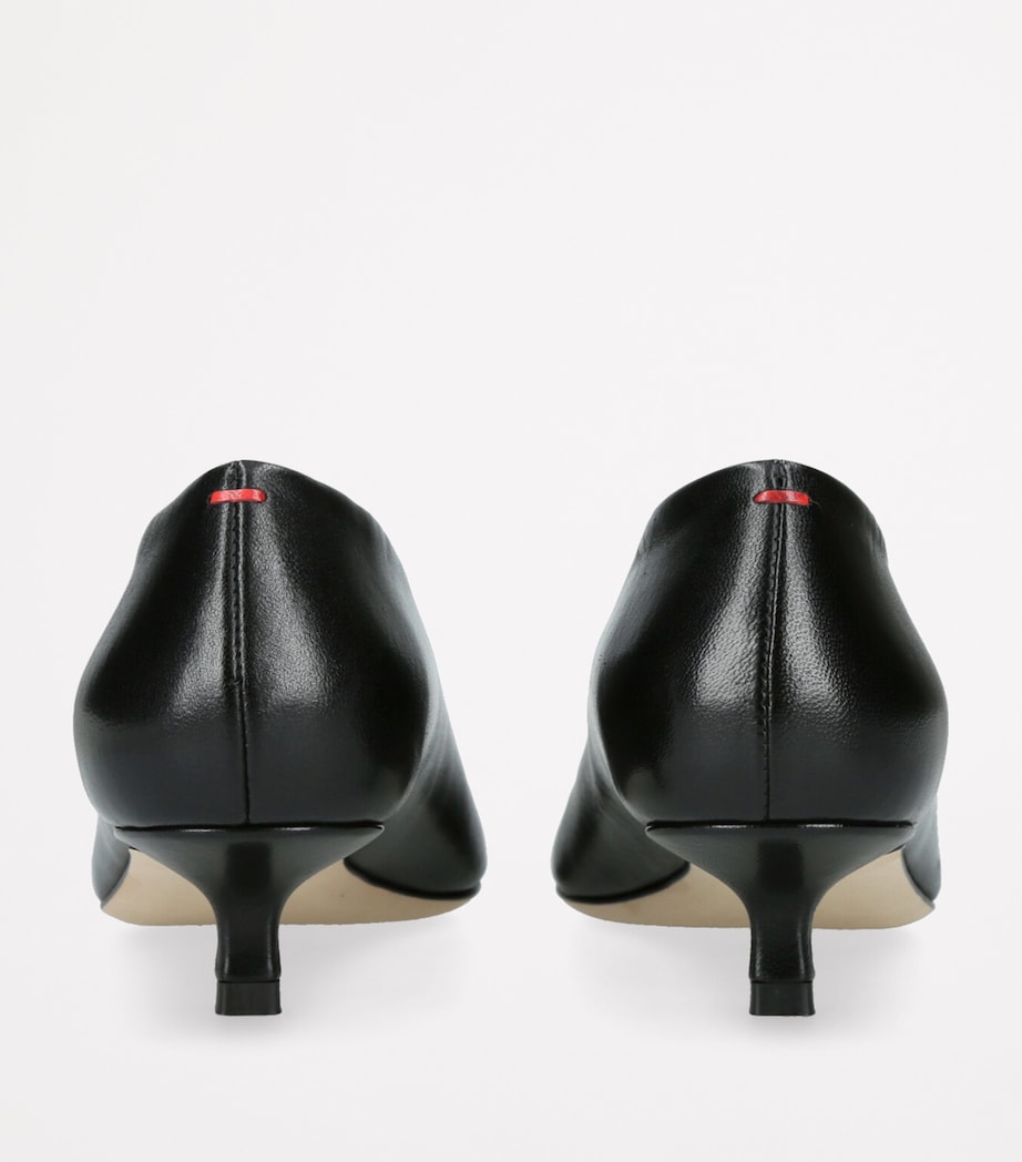 Leather Clara Pumps 35 BLACK Image 2